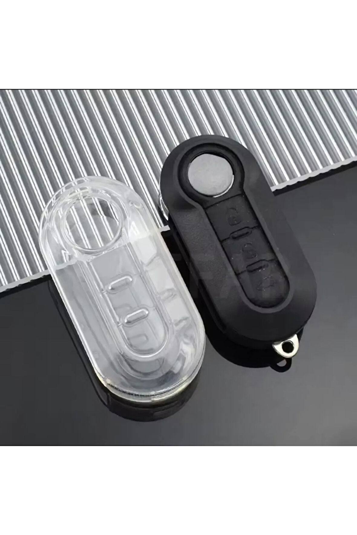 Fiat Bravo Şeffaf Anahtar Kılıfı