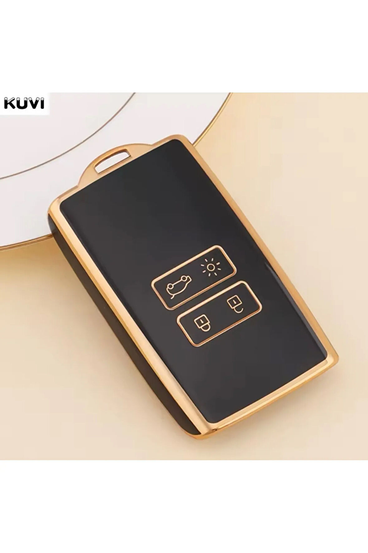 Renault ZOE Anahtar Kılıfı Siyah-Gold