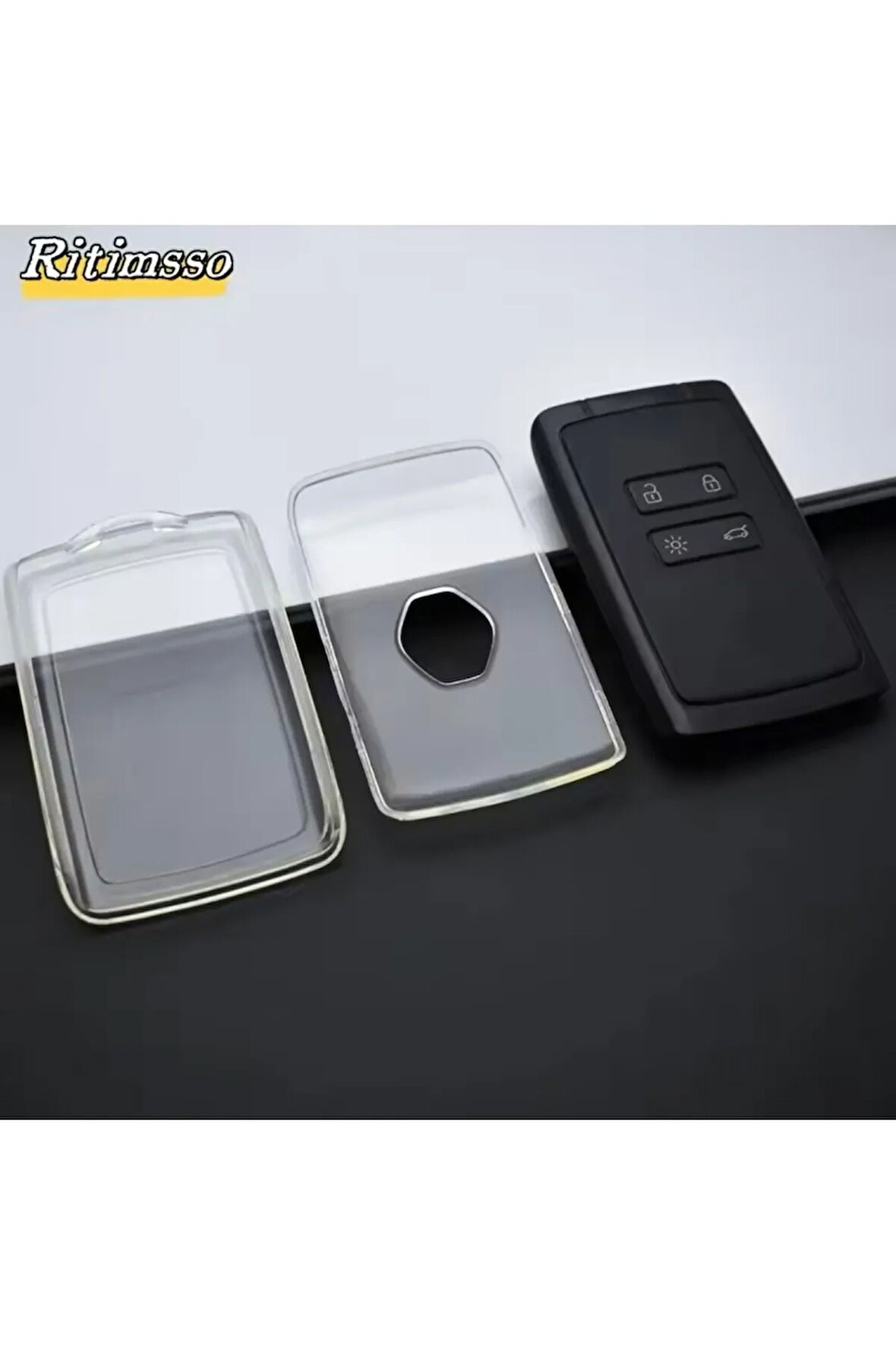 Dacia Duster Sandero 3 Stepway Şeffaf Anahtar Kılıfı