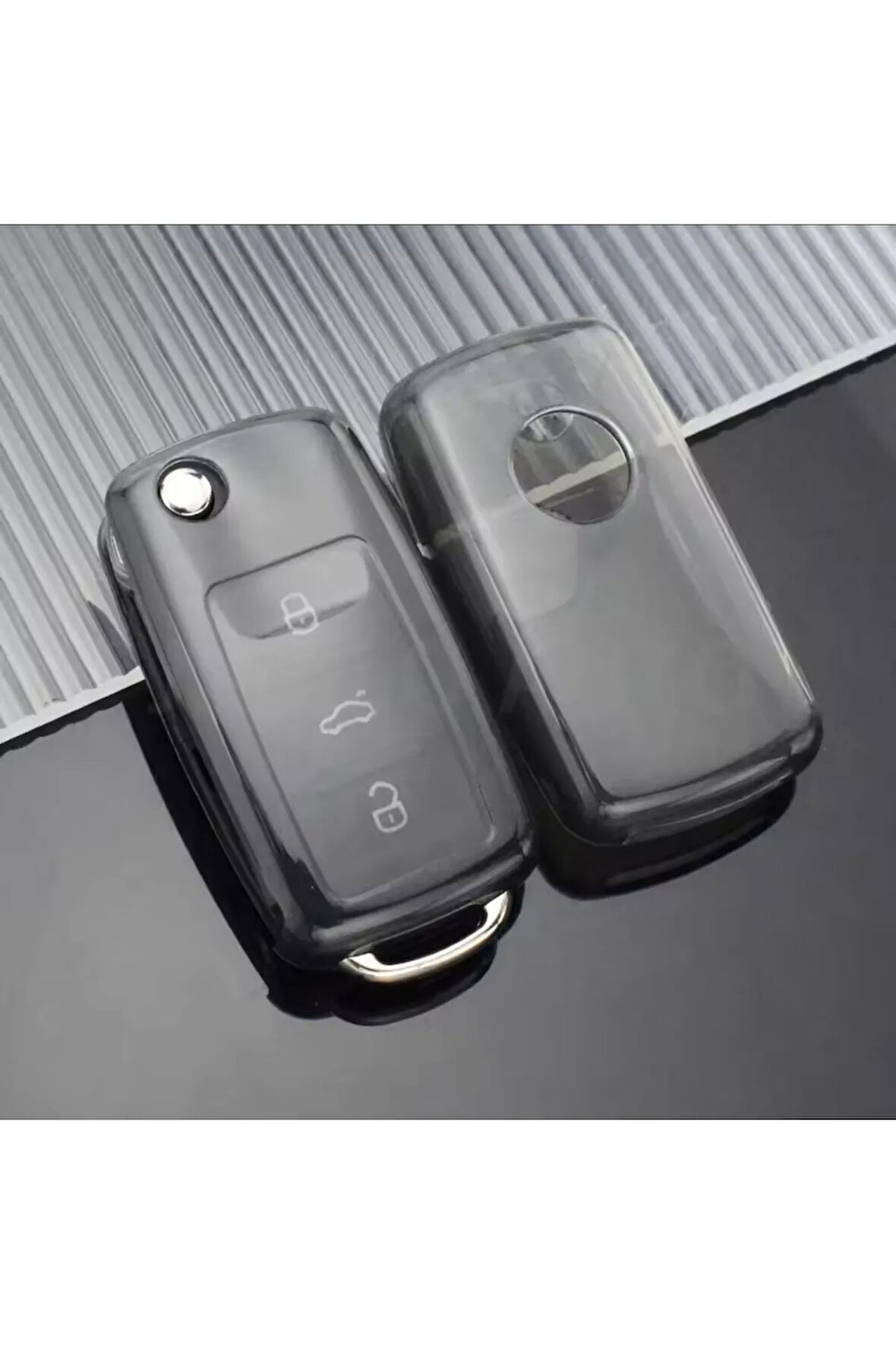 Seat Leon Mk2 Şeffaf-Füme Anahtar Kılıfı 2005-2012