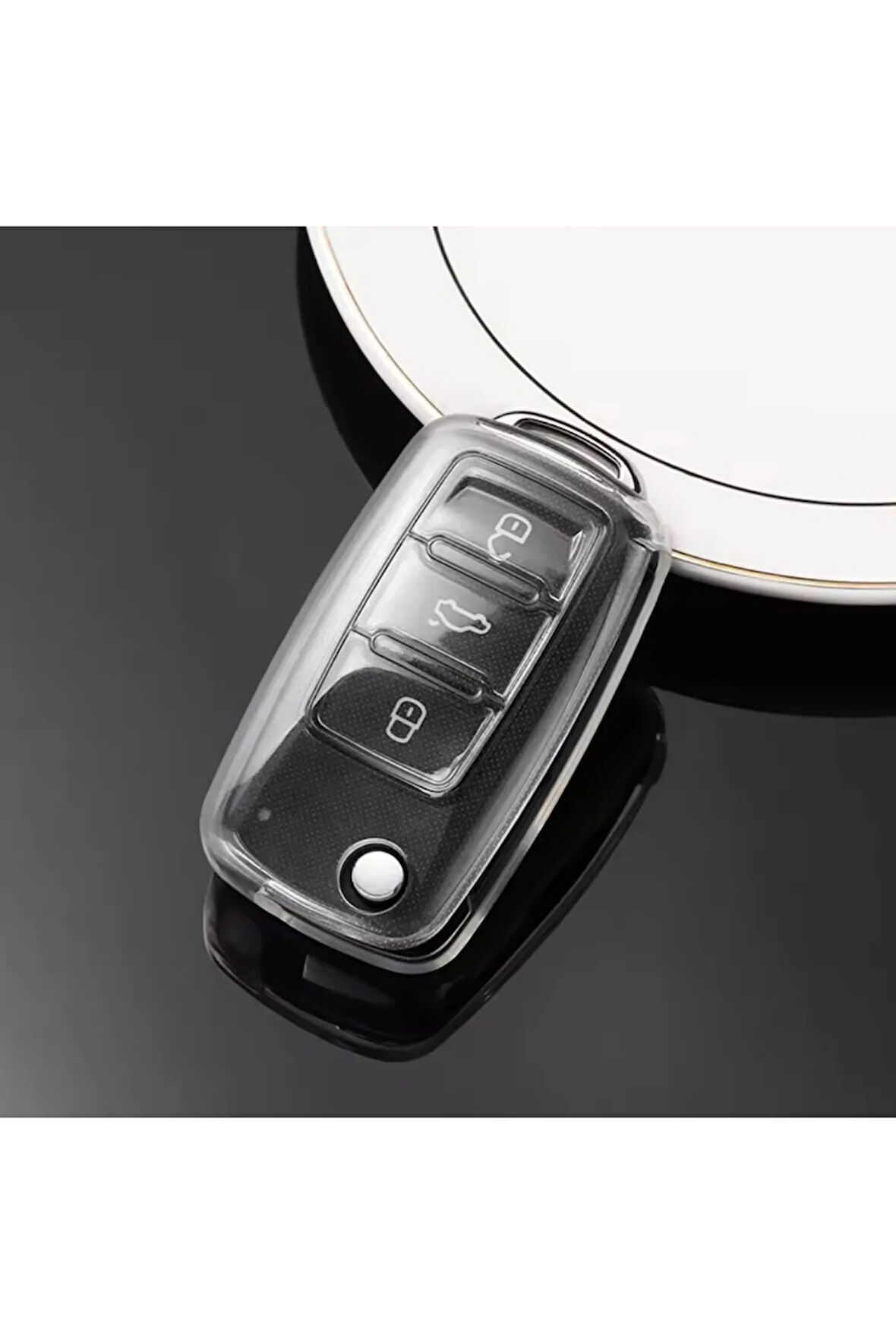 Skoda Octavia A5 Şeffaf Anahtar Kılıfı