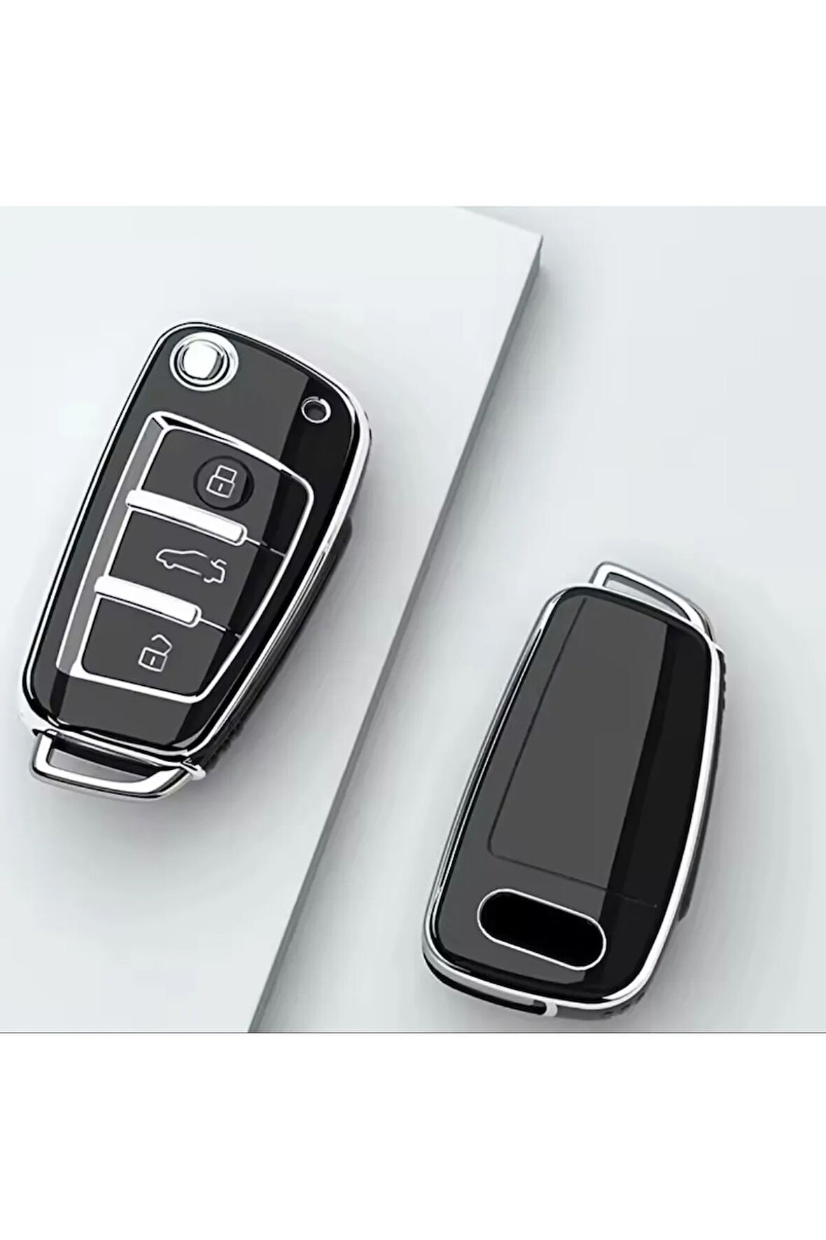 Audi Q5 Siyah-Silver Anantar Kılıfı