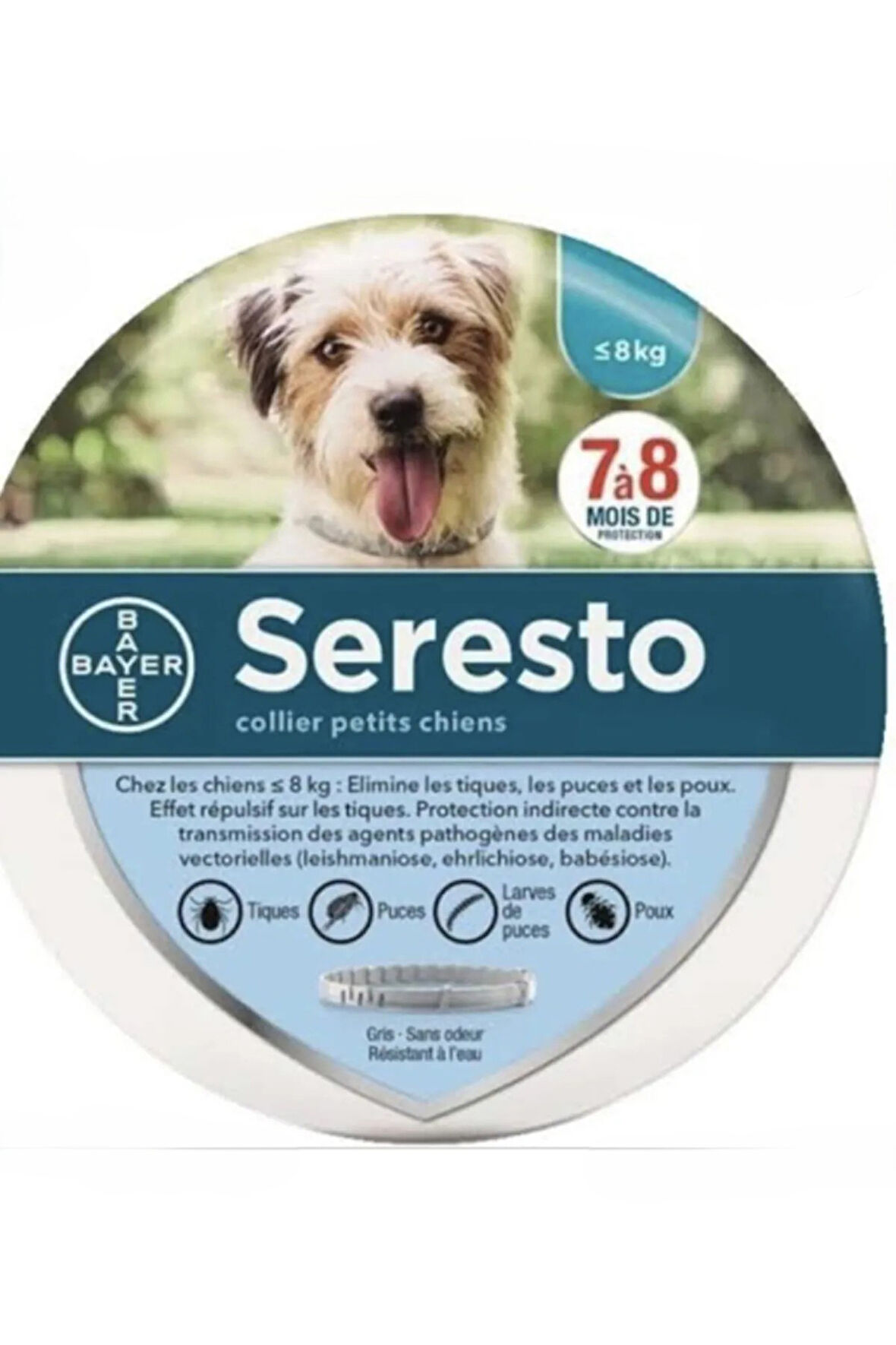 Seresto Tasma 38cm <8 Kg Kedi ve Küçük Köpekler için SKT:02.26