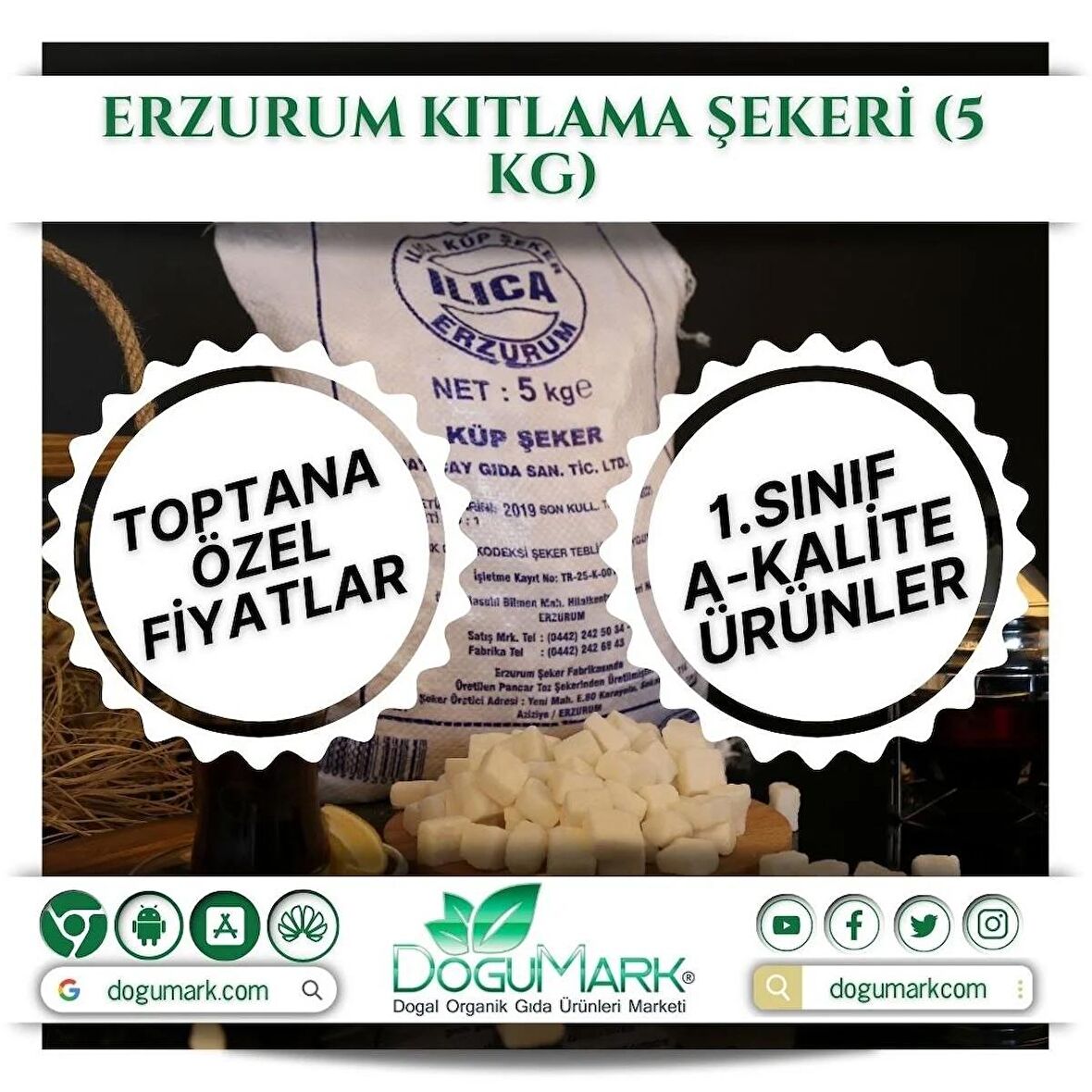 Erzurum Kıtlama Şekeri (5 Kg)