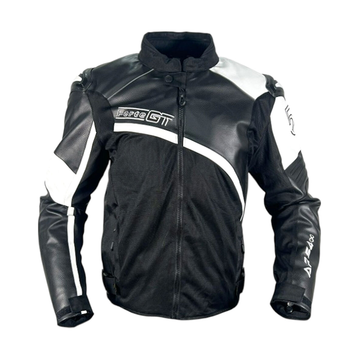 Forte Gt Motosiklet Montu Deri 2003055 AR54 Siyah Beyaz Full Koruma