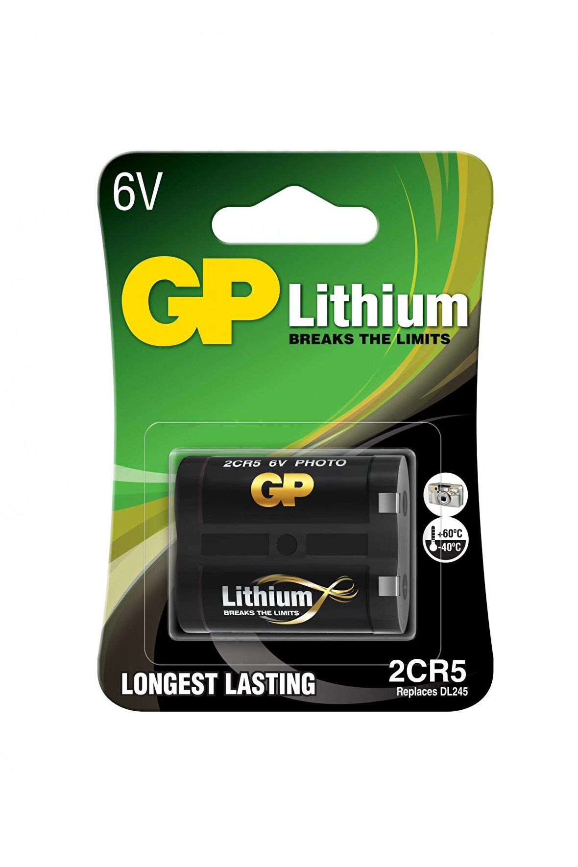 Gp 2CR5 6V Lityum Pil Fotoğrağ Makinesı Pili