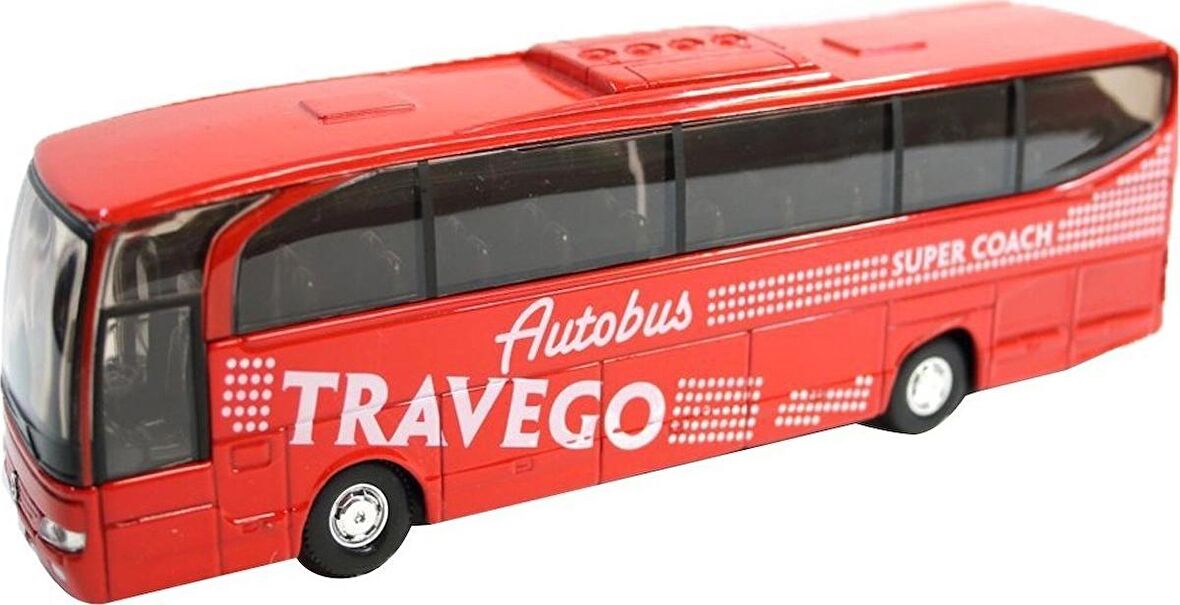 Welly 1:60 Mercedes Benz Travego Kırmızı