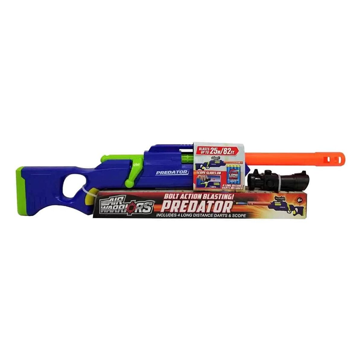 Sünger Dart Atan Silah 4 Mermili  Silah Air Warriors Predator