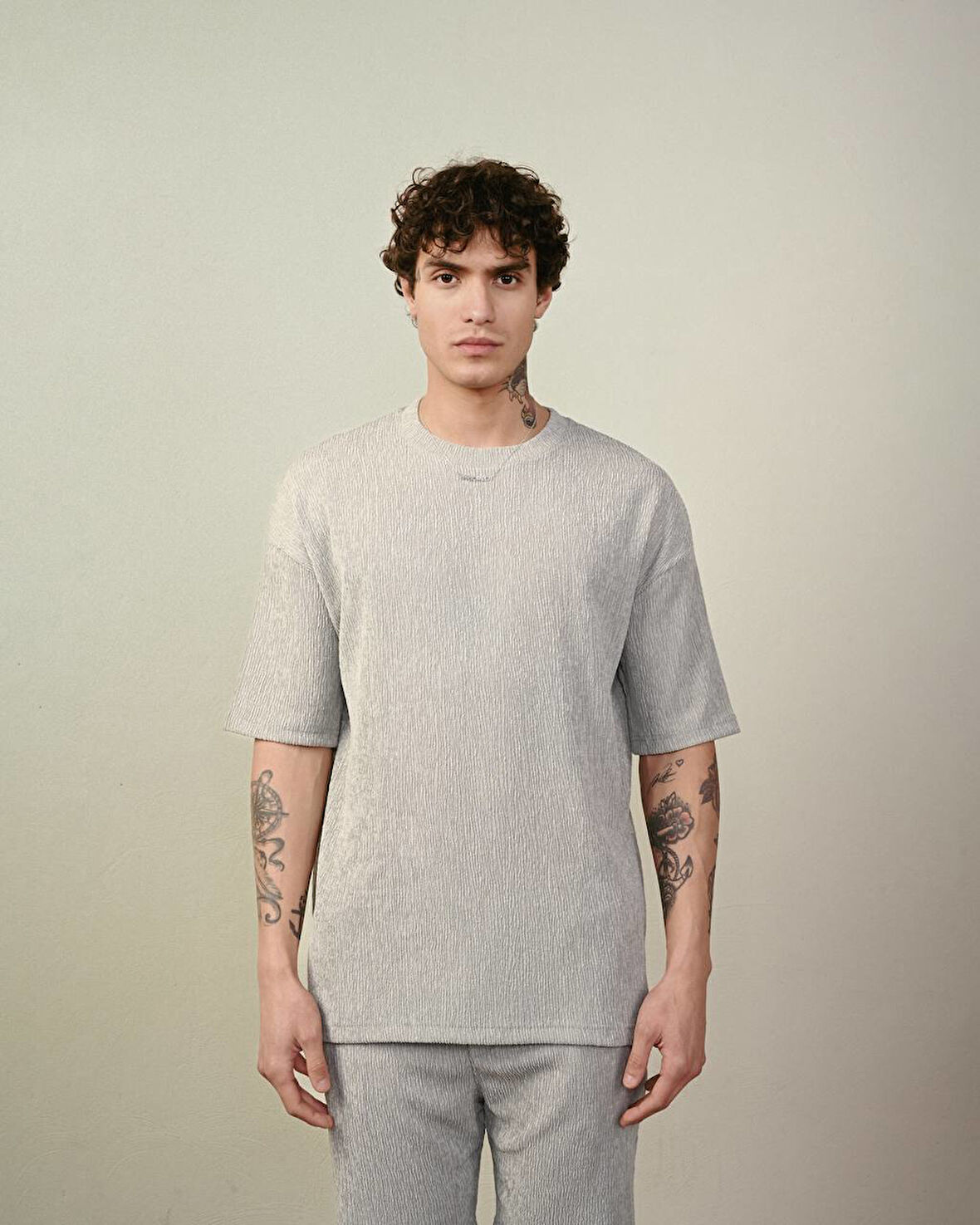 Erkek Bürümcük Oversize Tişört