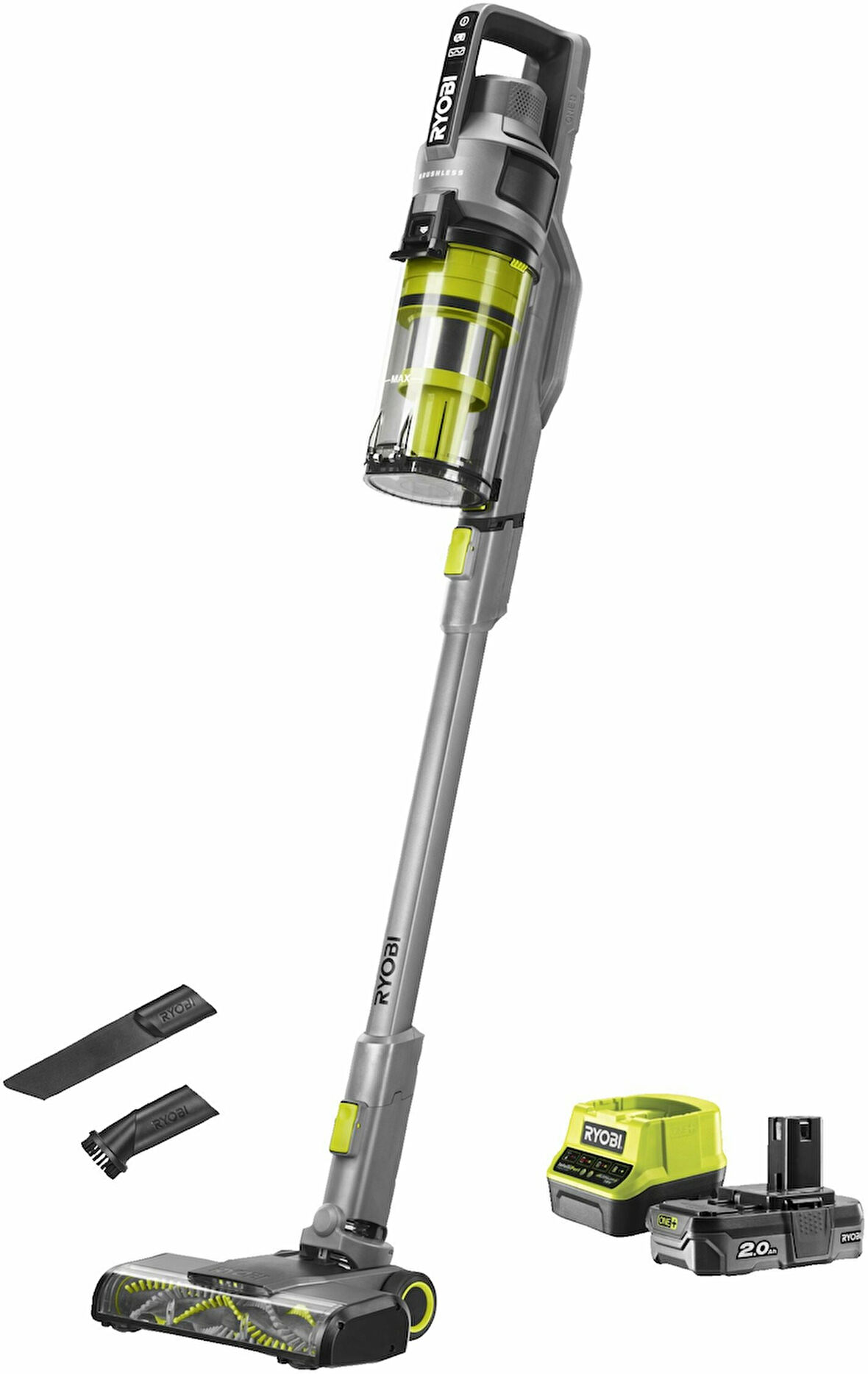 Ryobi RSVS18-1C20G 2.0Ah Tek Akülü Kömürsüz Dikey Süpürge - 5133006515