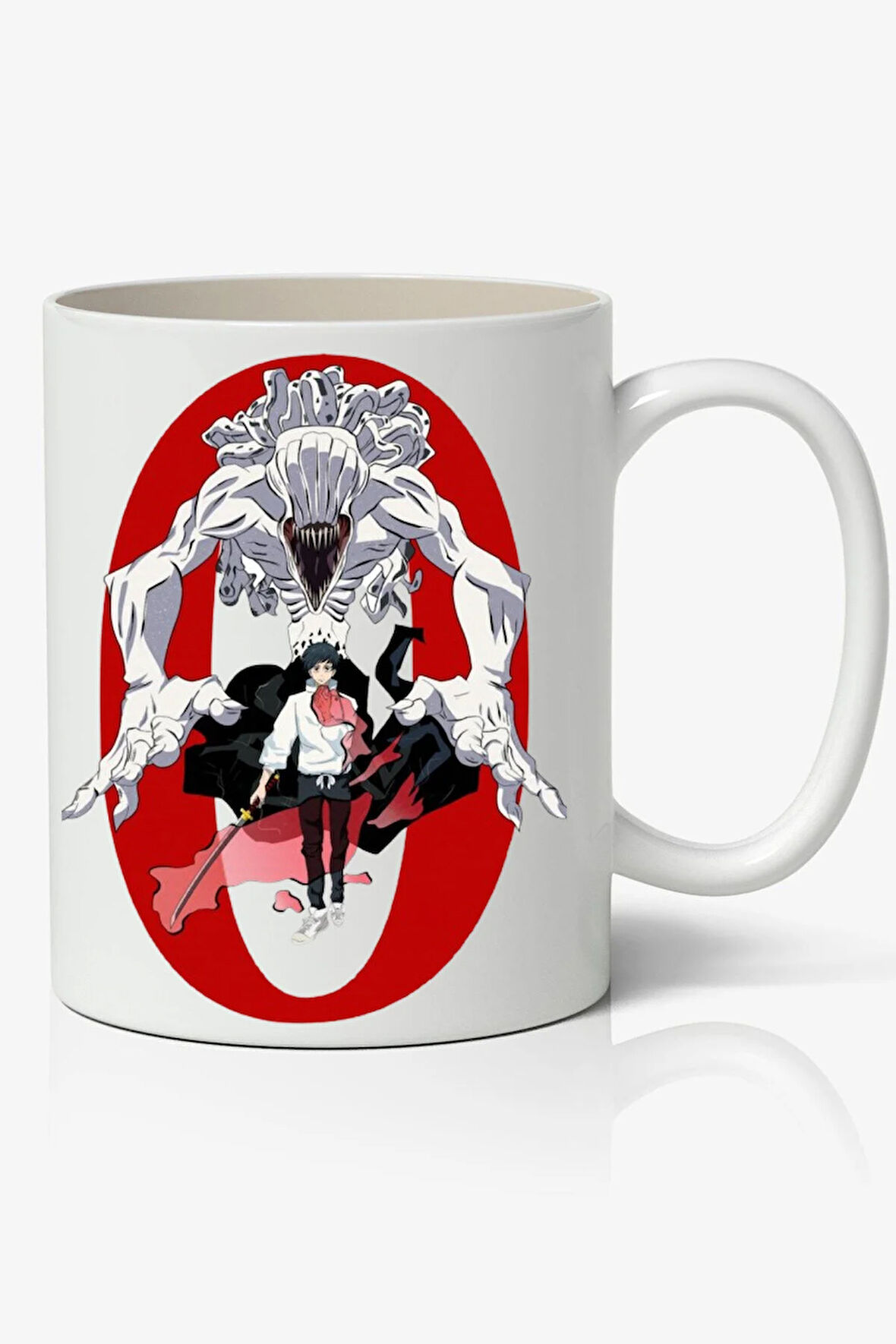 Jujutsu Kaisen Yuta & Rika Anime Temalı Beyaz Kupa Bardak Porselen Sevgiliye Arkadaşa Hediye