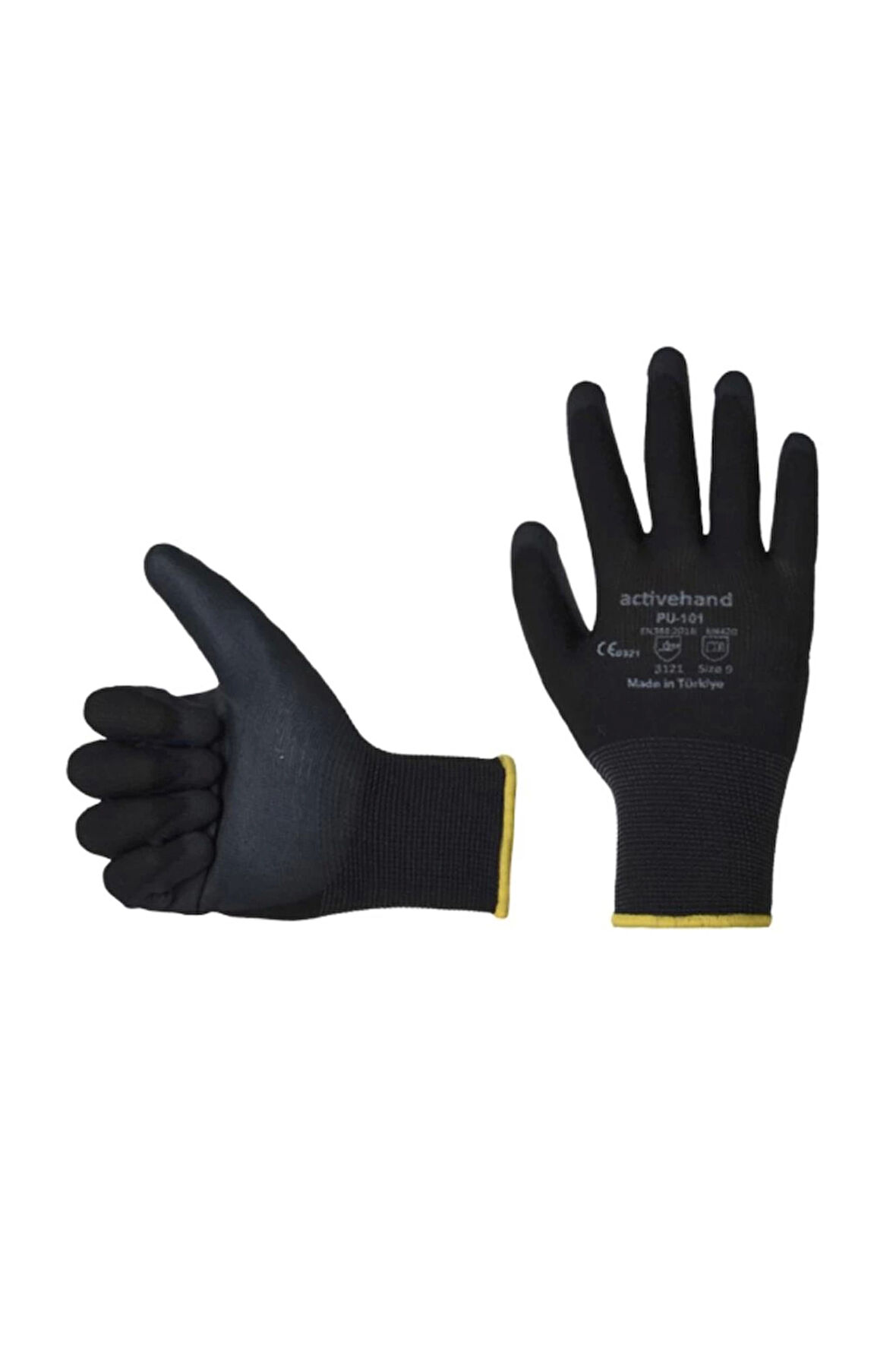 Activehand PU-101 Poliüretan Kaplamalı İş Eldiveni Kaymaz ve Dayanıklı Koruyucu