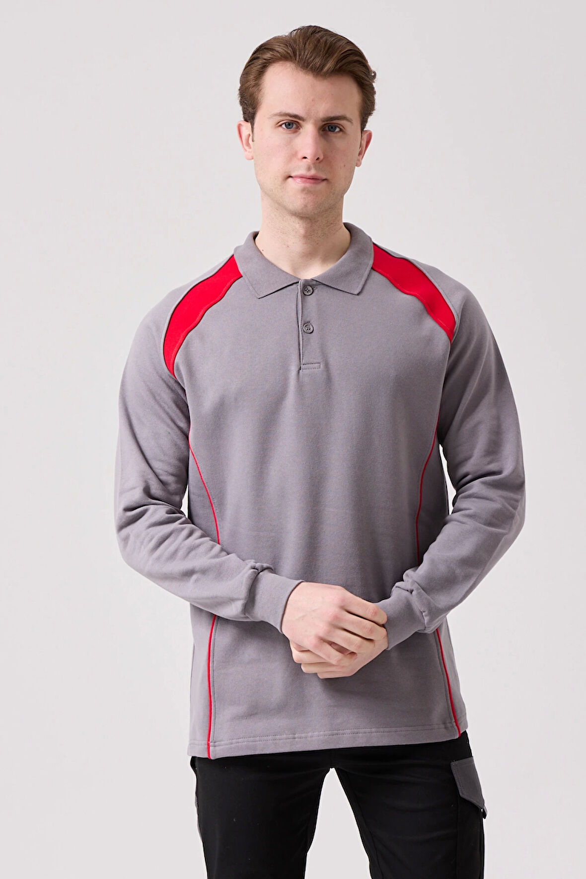 Vancelya Polo Yaka Sweatshirt - Uzun Kollu, Nefes Alabilir, İş ve Günlük Kullanım İçin
