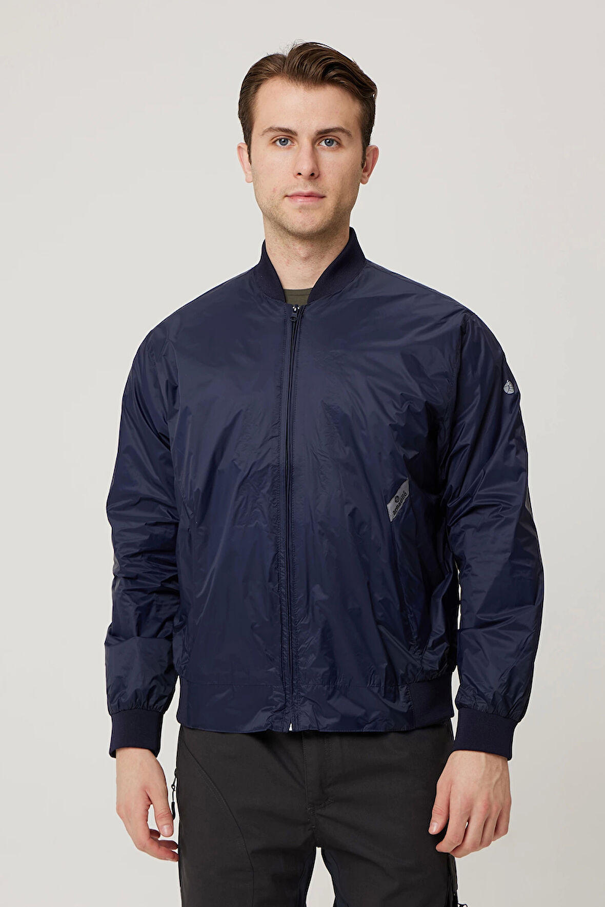 Morino Jacket Erkek Klasik Bomber Ceket Fermuarlı Şık Tasarım Dayanıklı Kumaş Rahat Kesim