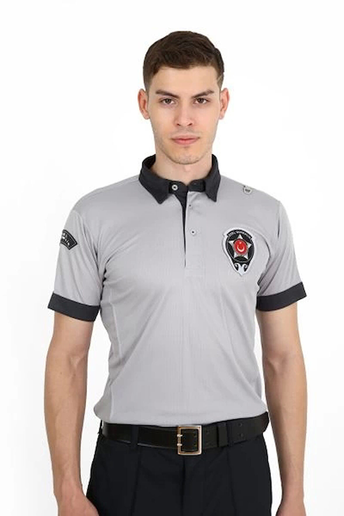 Özel Güvenlik Kısa Kollu Polo Tişört Armalı Profesyonel ve Şık Tasarım