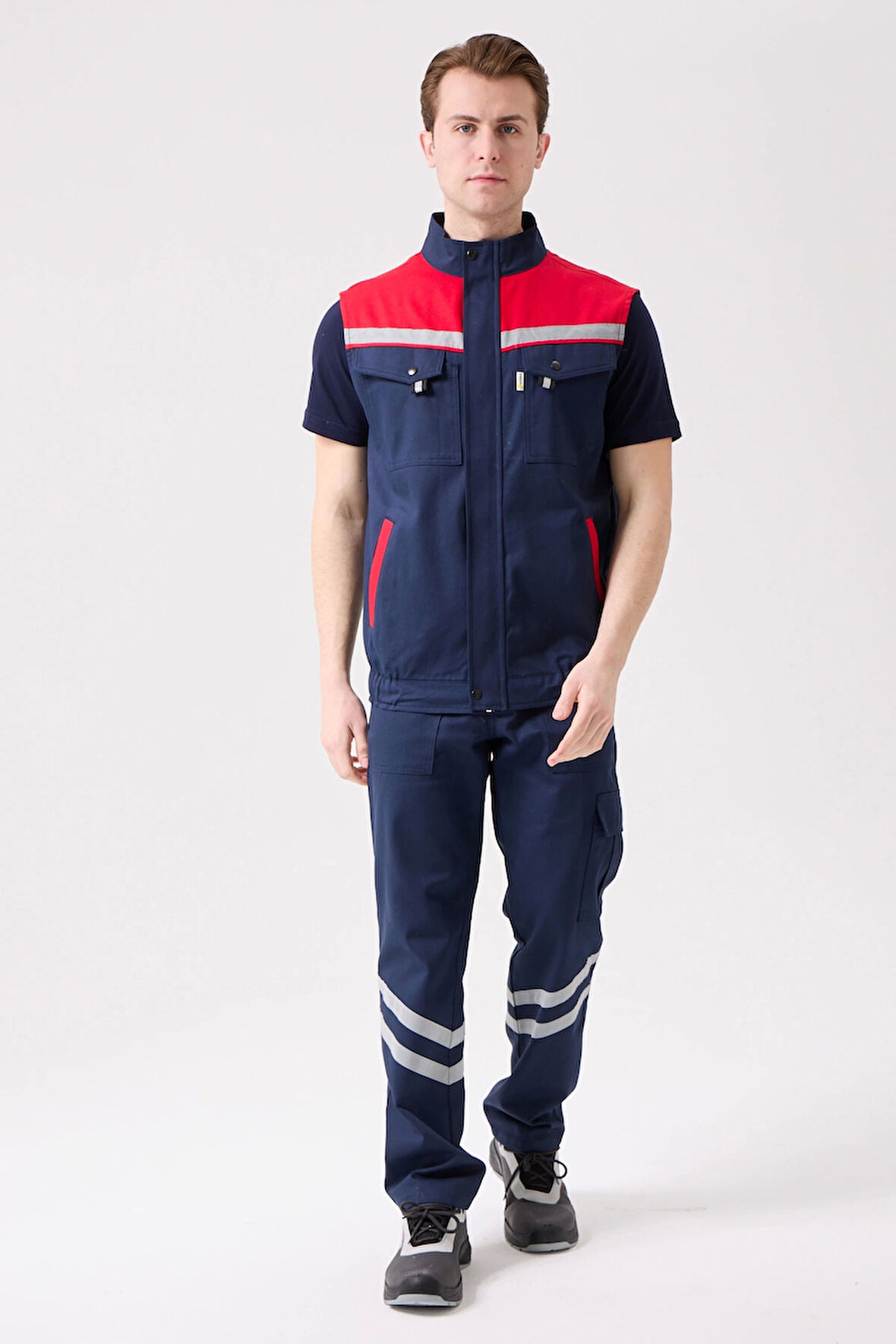 Royal Yazlık İş Yeleği - Hafif, Nefes Alabilir, Reflektörlü ve Çok Cepli