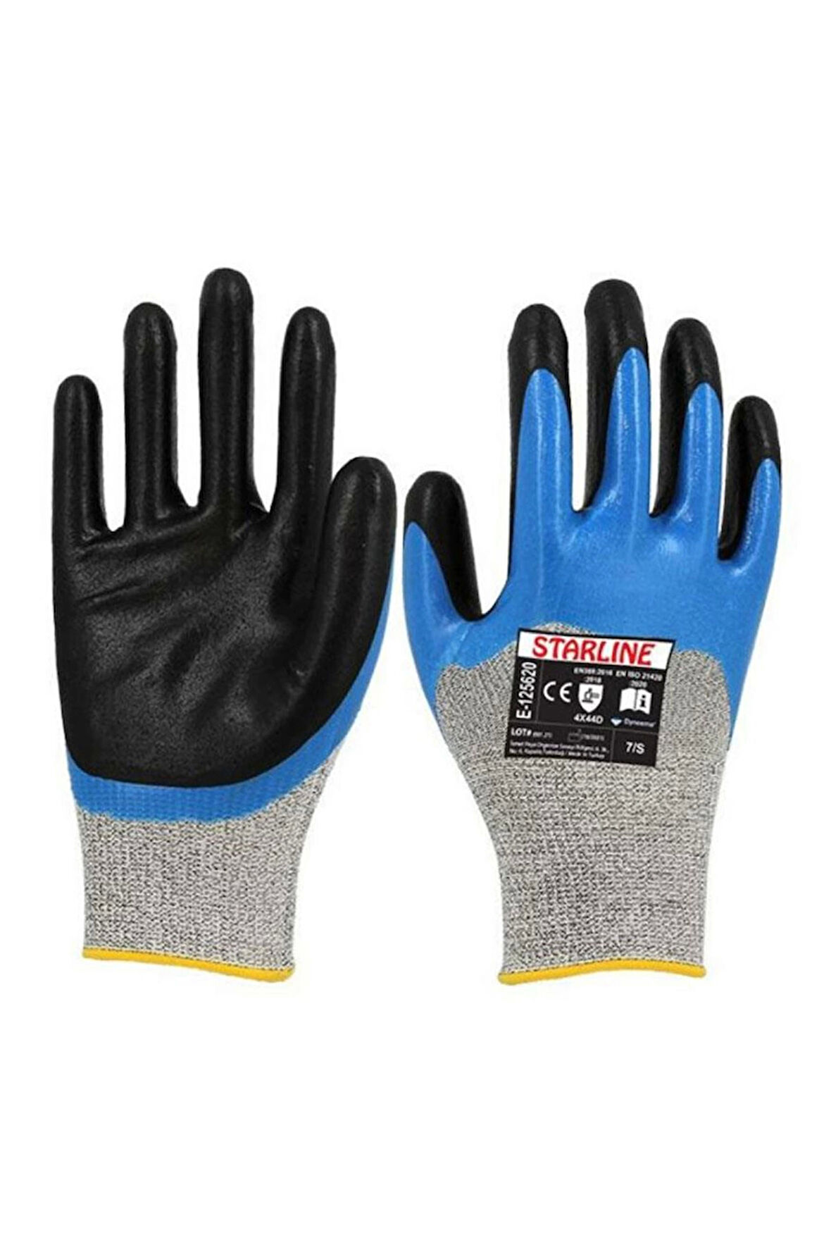 Starline E-125620 Köpük Nitril Kaplamalı İş Eldiveni Kaymaz ve Kesilmeye Dayanıklı Koruma