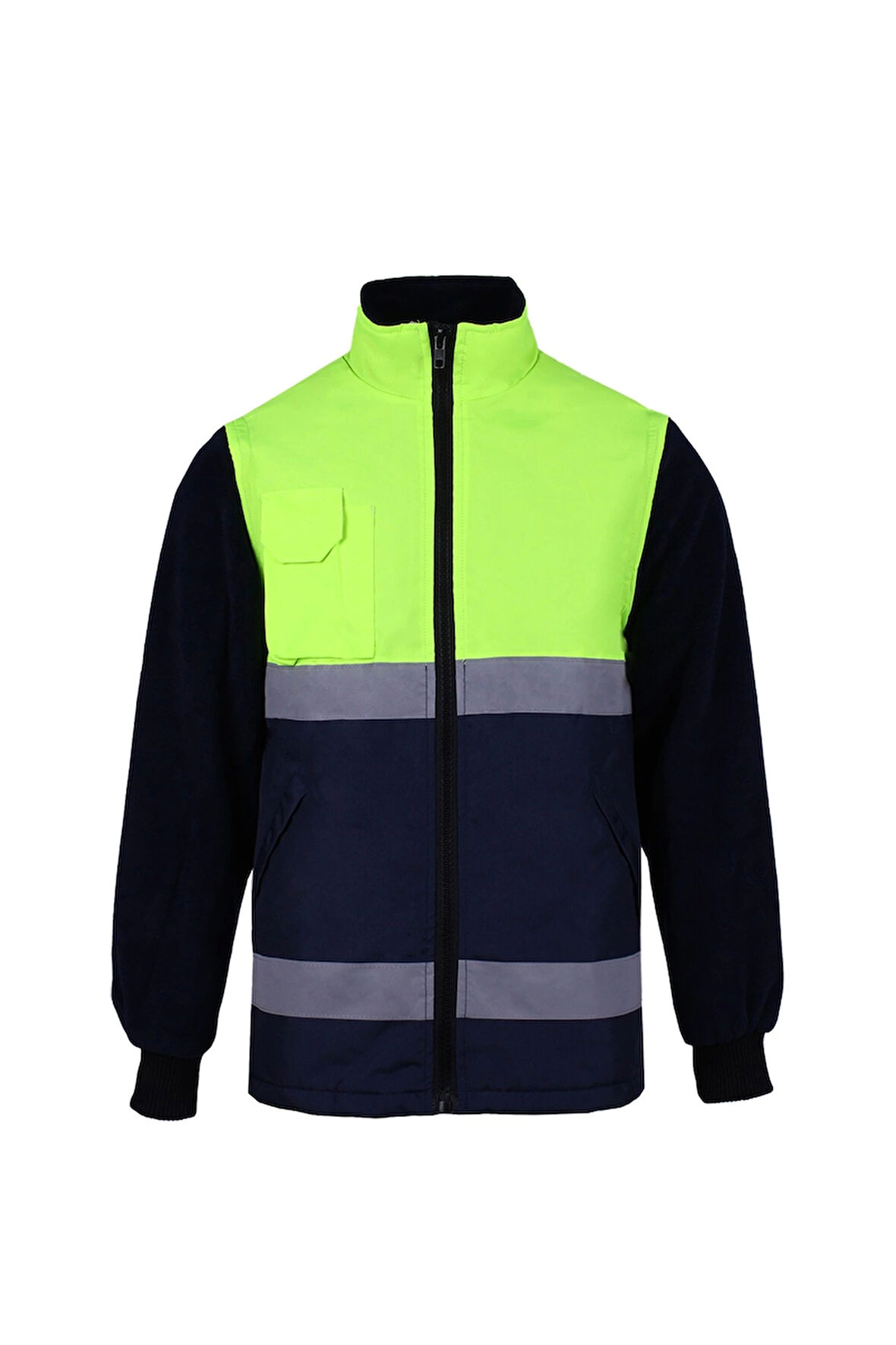 Pendula Kışlık Mont Lacivert Sarı Renkli