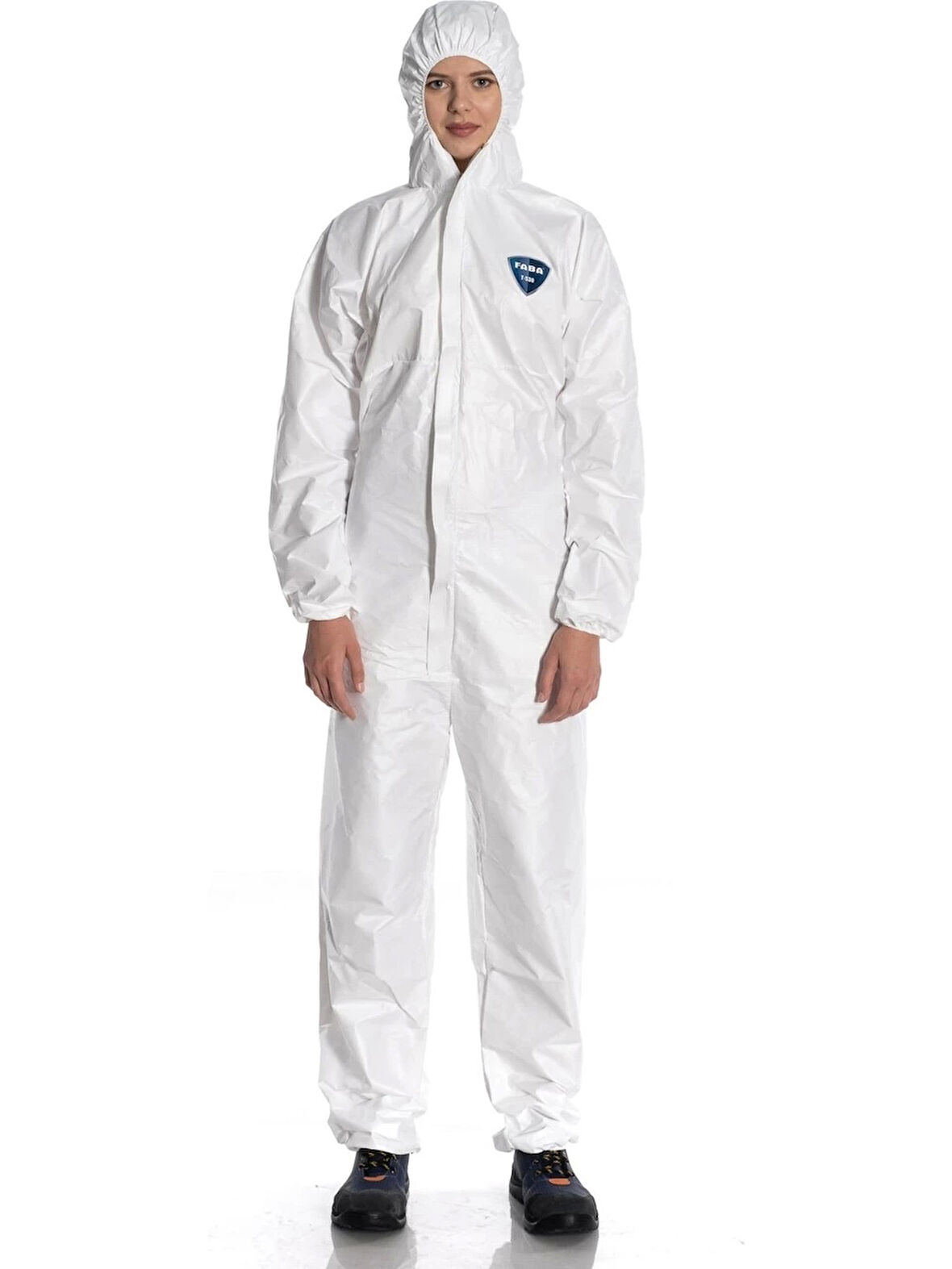 Faba T-530 Tip 5 6B Koruyucu Tulum Antistatik Nefes Alabilir Tek Kullanımlık Tulum