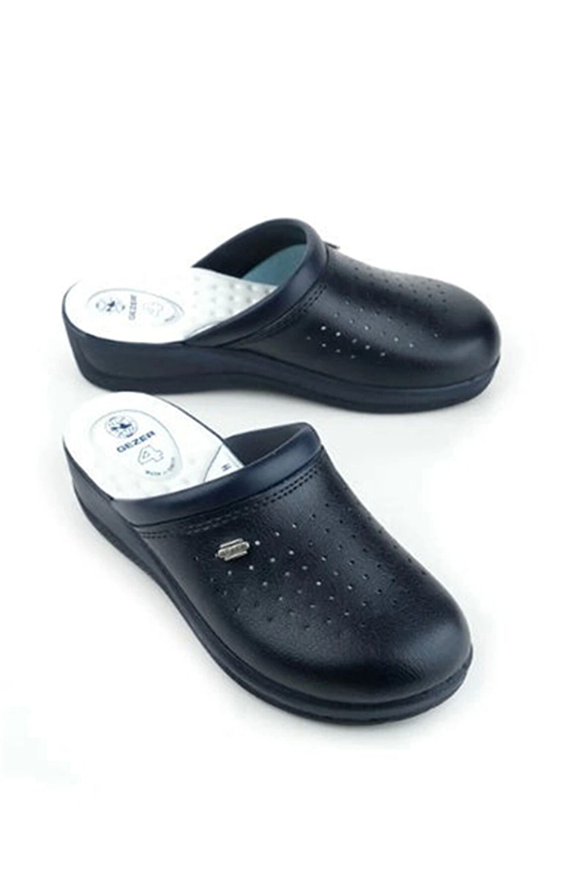 Gezer Sabo Terlik 4 Nokta Destekli Ortopedik Hemşire Aşçı Terliği Lacivert