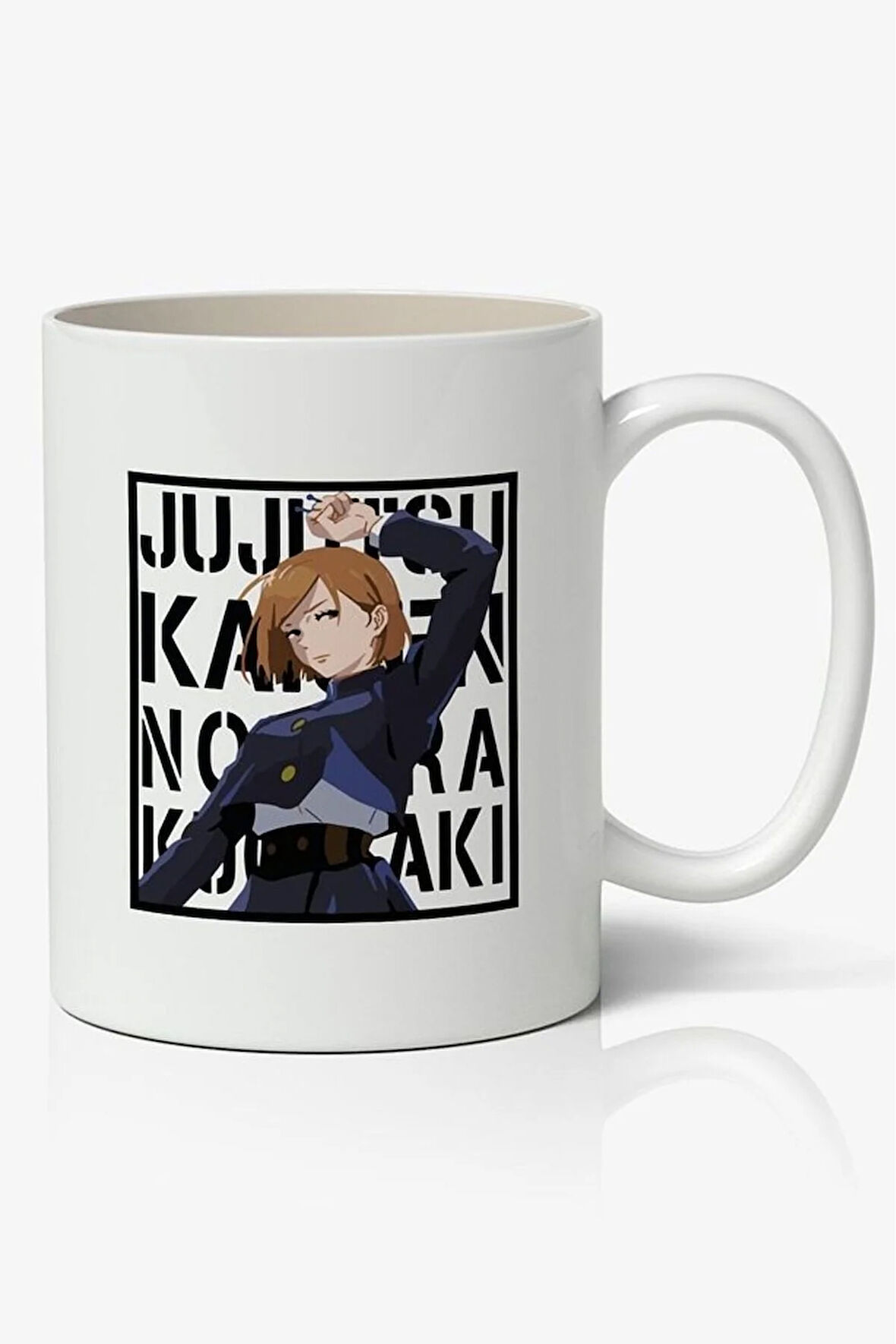 Jujutsu Kaisen Nobara Kugisaki Anime Temalı Beyaz Kupa Bardak Sevgiliye Arkadaşa Hediye
