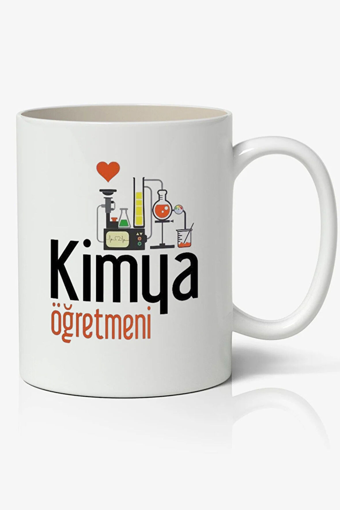 Kişiye Özel Kimya Öğretmeni Öğretmene Hediye Beyaz Kupa - Öğretmenler Günü