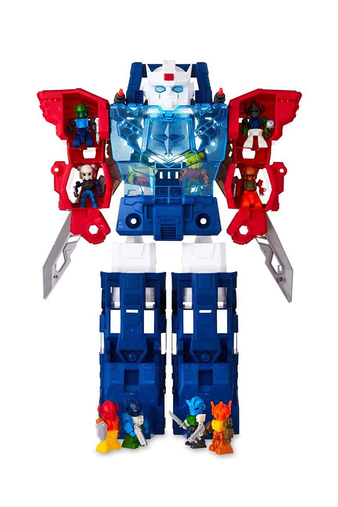 Exobot Mega Morph Taşıyıcı Robot 54cm – 32 Parça ile Savaş Başlasın!