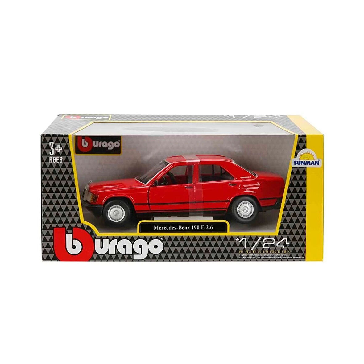 1021103 1:24 Mercedes Benz 1987 190 E Model Araba