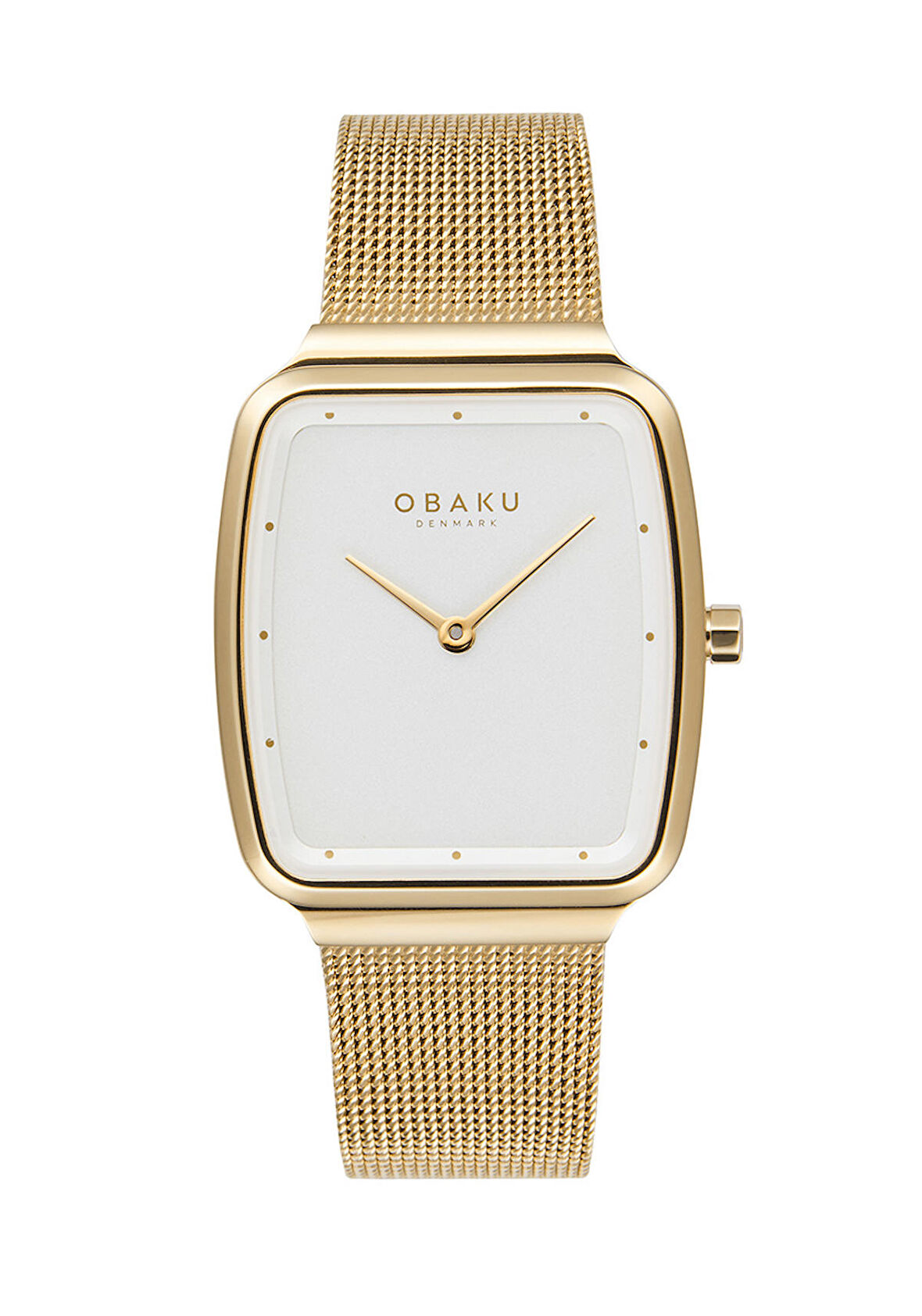 Obaku Denmark V267LXGIMG Hasır Çelik Quartz 27 mm Altın Kadın Kol Saati 
