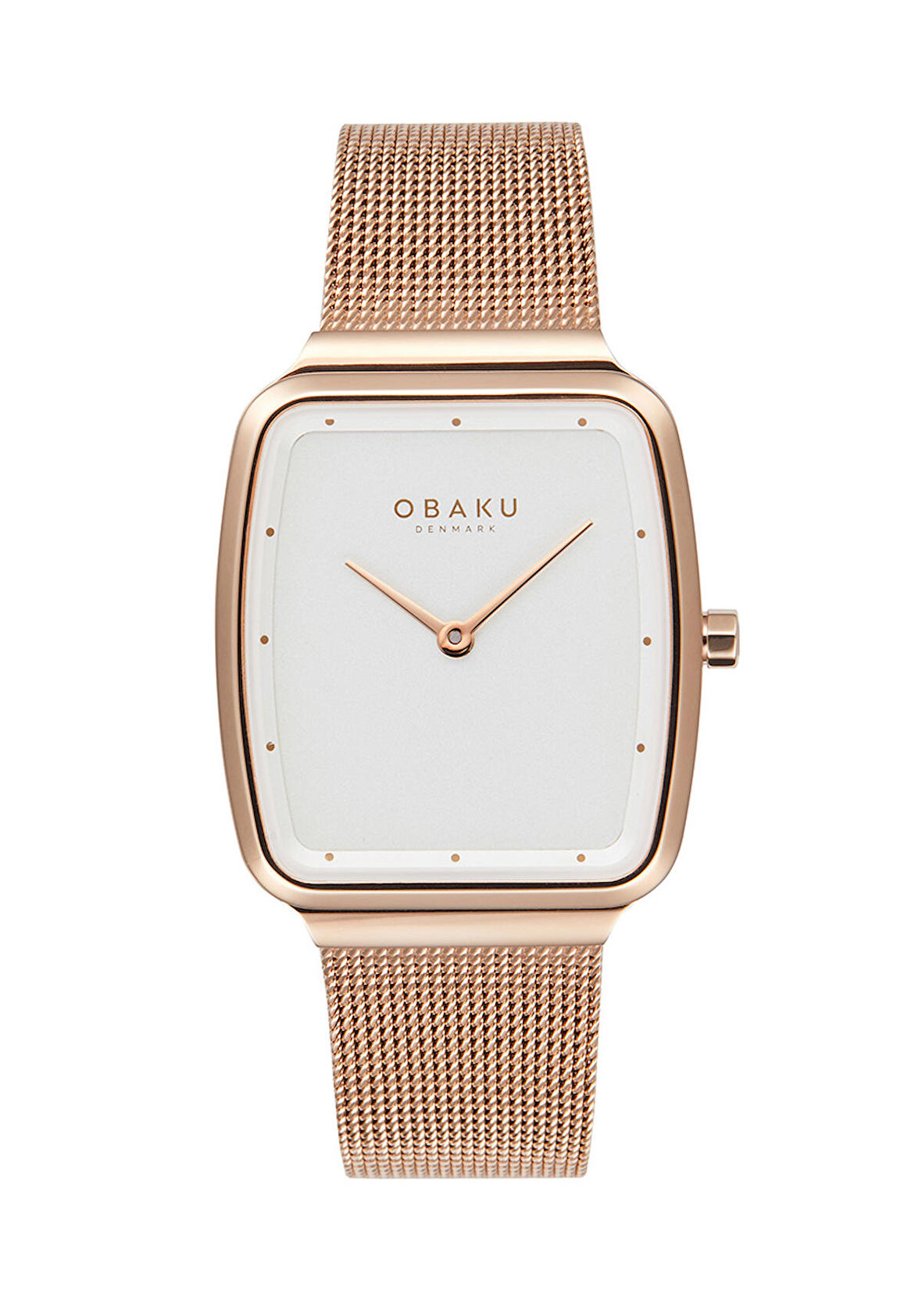 Obaku Denmark V267LXVIMV Quartz Hasır Rose Beyaz Kadran 27 mm Kadın Kol Saati
