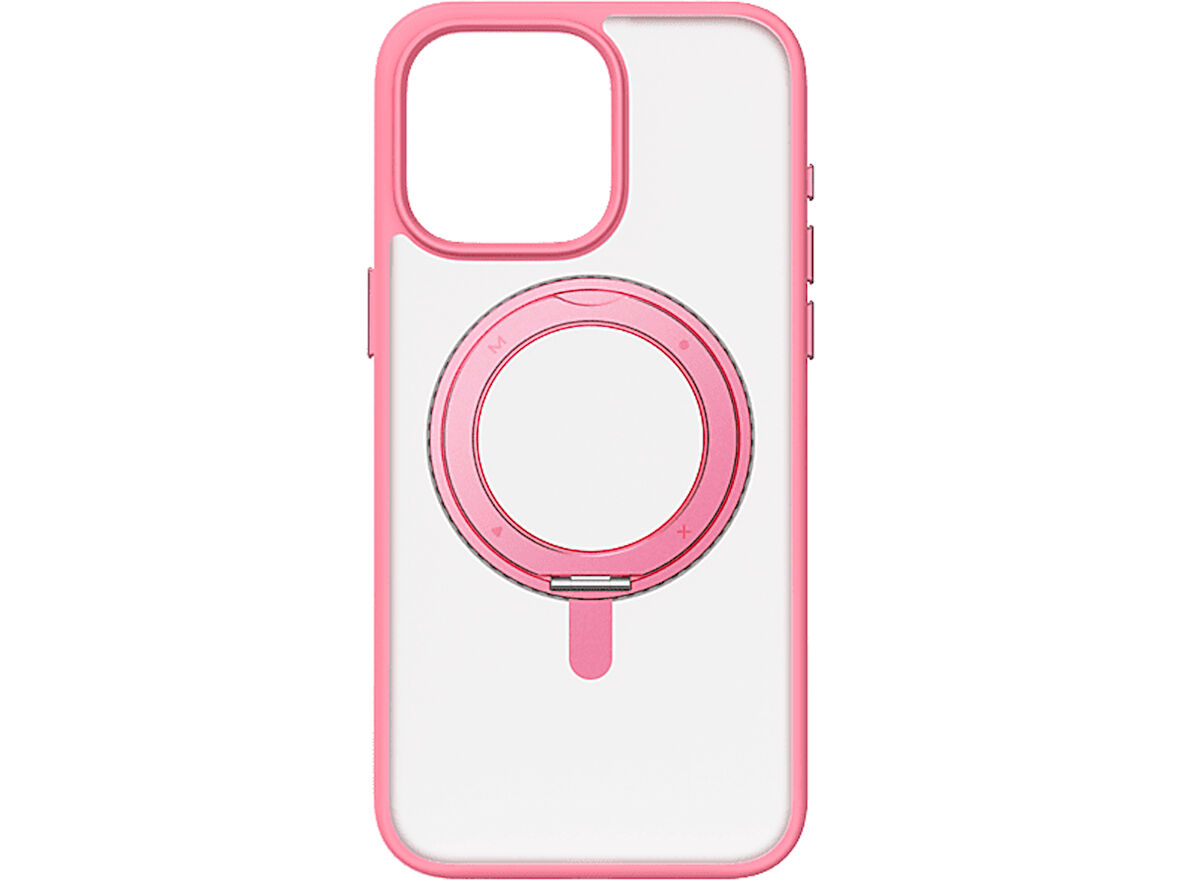 MOMAX MRAP23XLP iPhone 15 Pro Max Roller Magsafe Kılıf Pembe