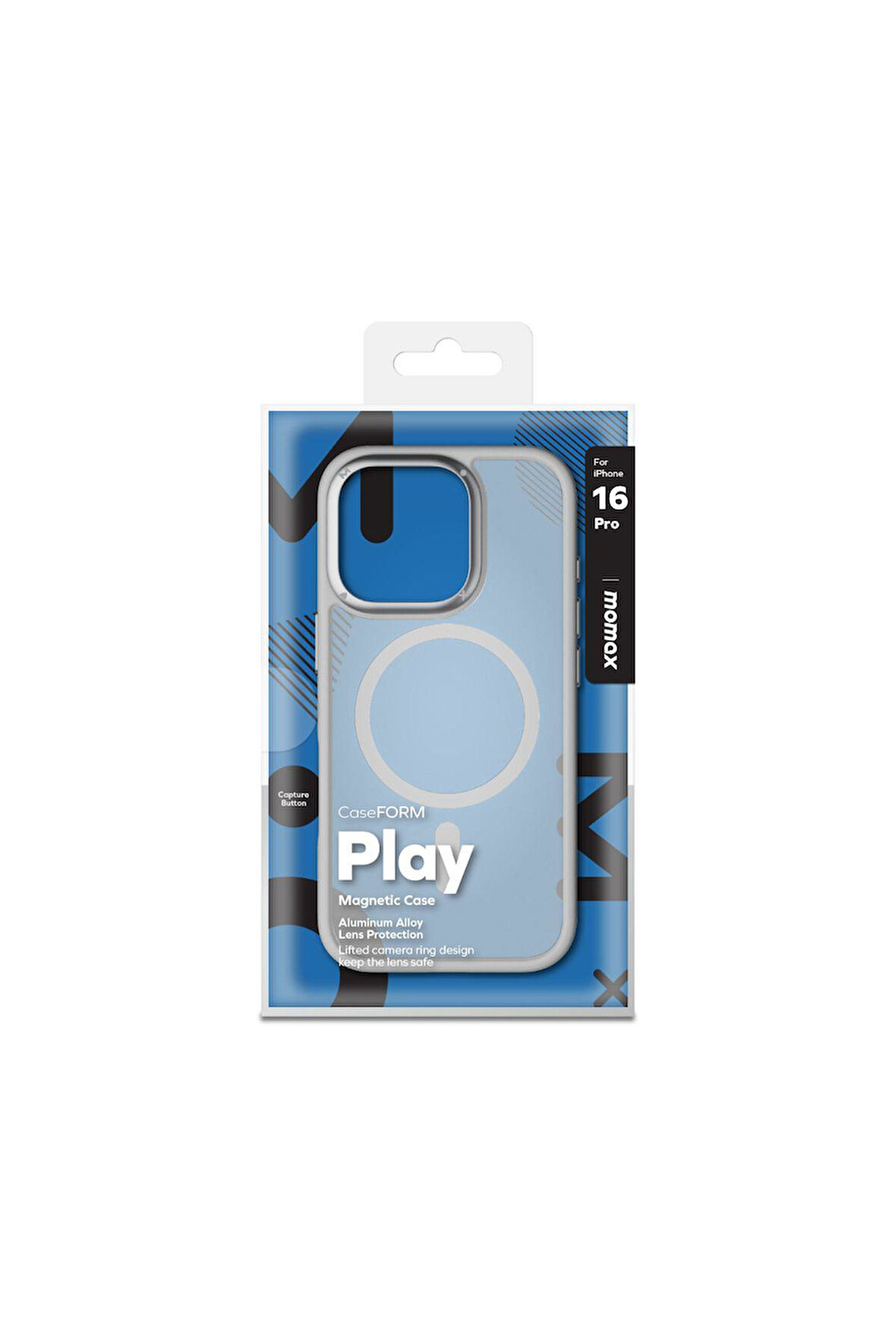 Play CaseForm Magnetic Case iPhone 16 Pro (Light Grey)