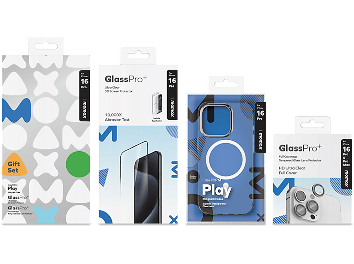 MOMAX iPhone 16 Pro Protection Bundle Set