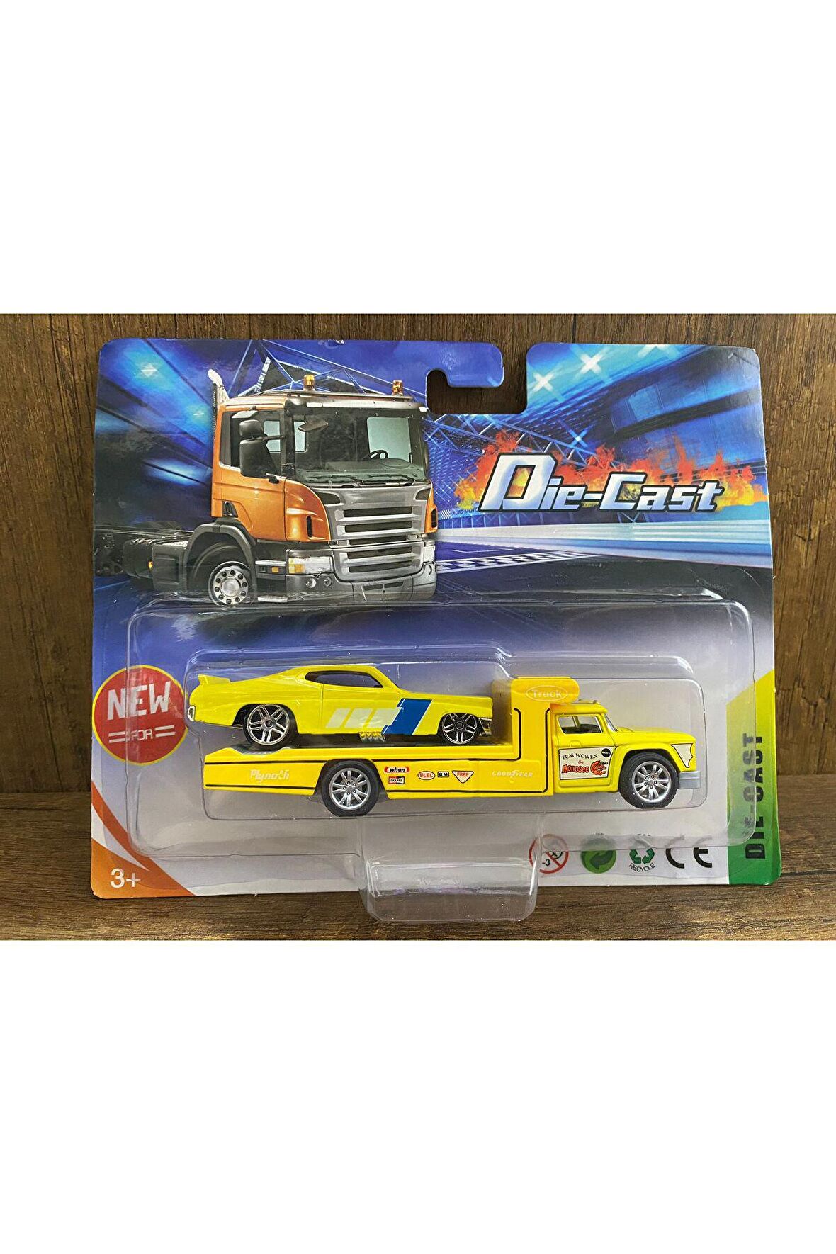 Diecast Metal Çekici Araba Taşıyıcı Kamyon Çekici VE Demir Araba OYUNCAK ARABA TAŞIYAN TIR