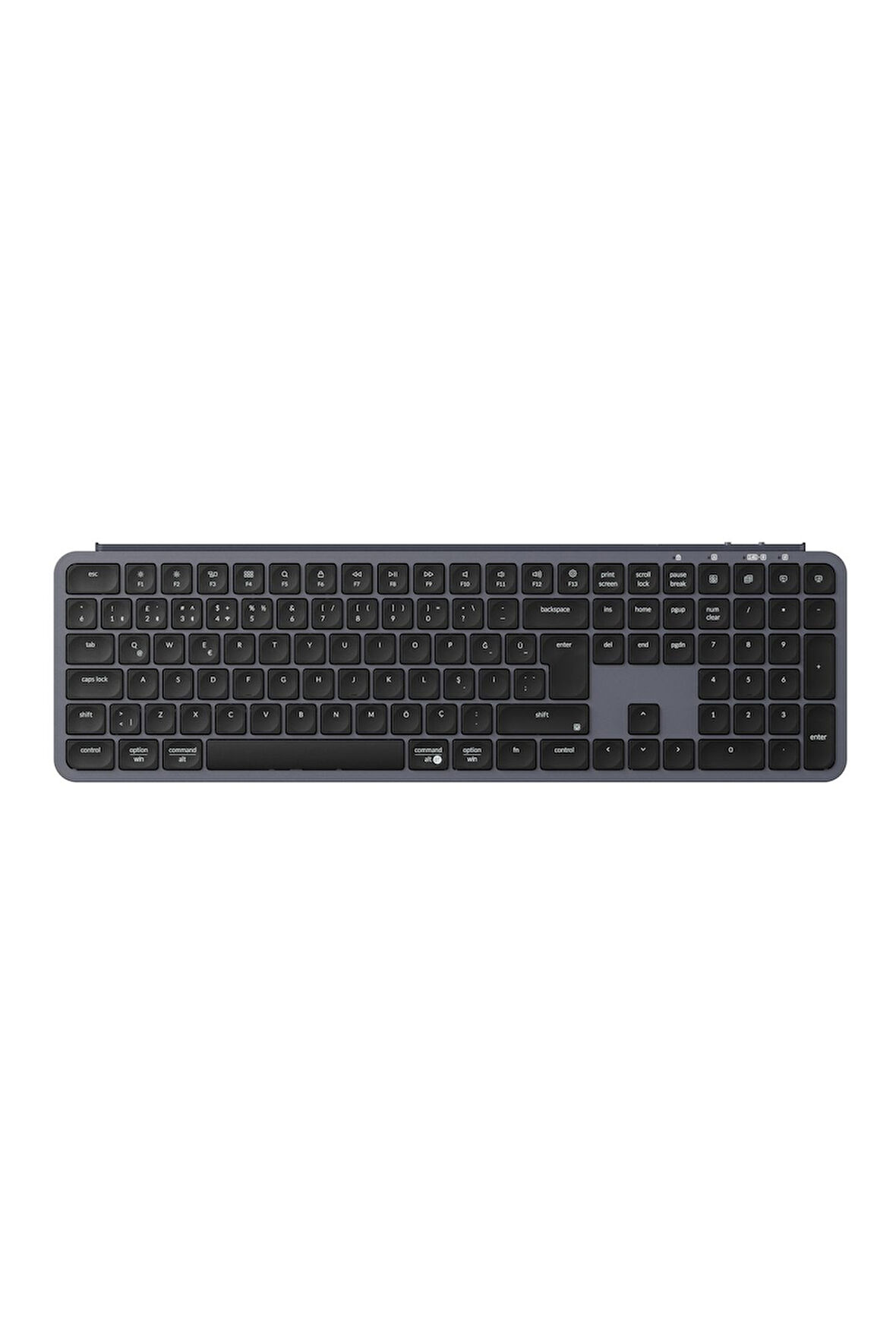 Keychron B6 Pro %100 Full Size Ultra-Slim 2.4 GHz Türkçe Kablosuz Siyah Klavye