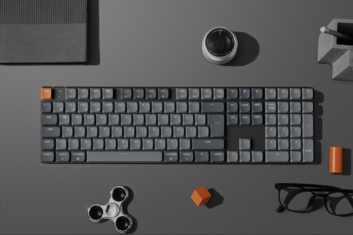 Keychron K5 Max Gateron Brown Switch RGB Kablosuz Hotswap Mekanik Gaming Klavye (K5M-H3-TR)