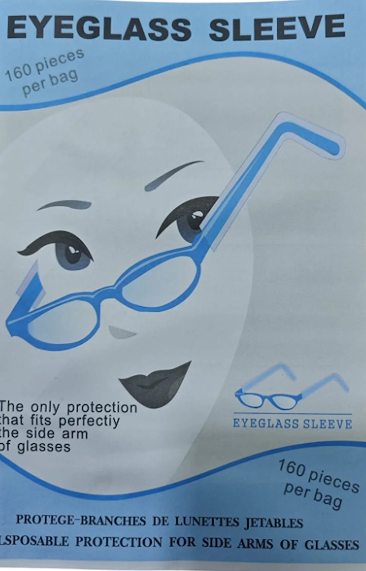 Gözlük Sapları Için Tek Kullanımlık Hijyen Kılıfı| Kuaför, Makyaj Ve Sağlık Alanlarına Özel 160adet