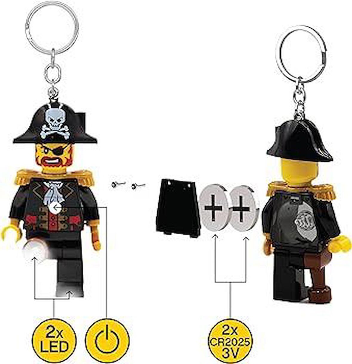 LEGO Ledlite KE23H Captain Brickbeard Led Key Chain