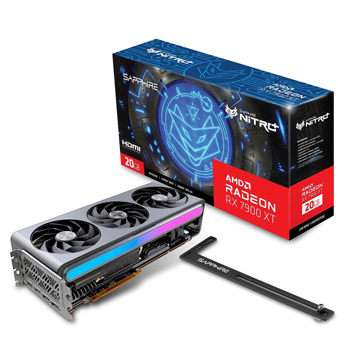 Sapphire Radeon RX7900XT Nitro+ Vapor-X 20GB GDDR6 320Bit HDMI/DP ARGB Ekran Kartı