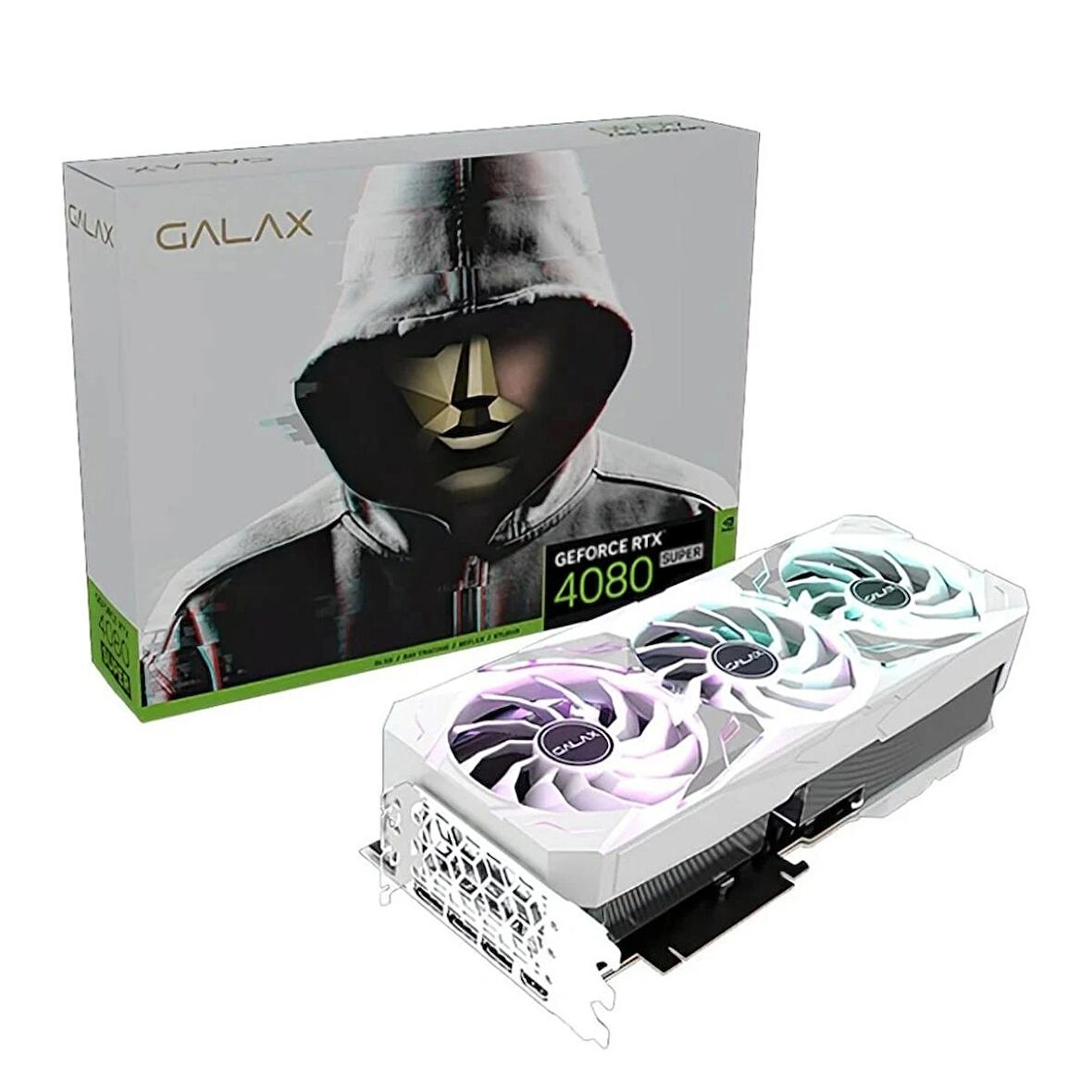 GALAX GeForce RTX 4080 SUPER SG White 16GB GDDR6X 256 Bit DLSS 3 Ekran Kartı (48SZM6MD9YWH)