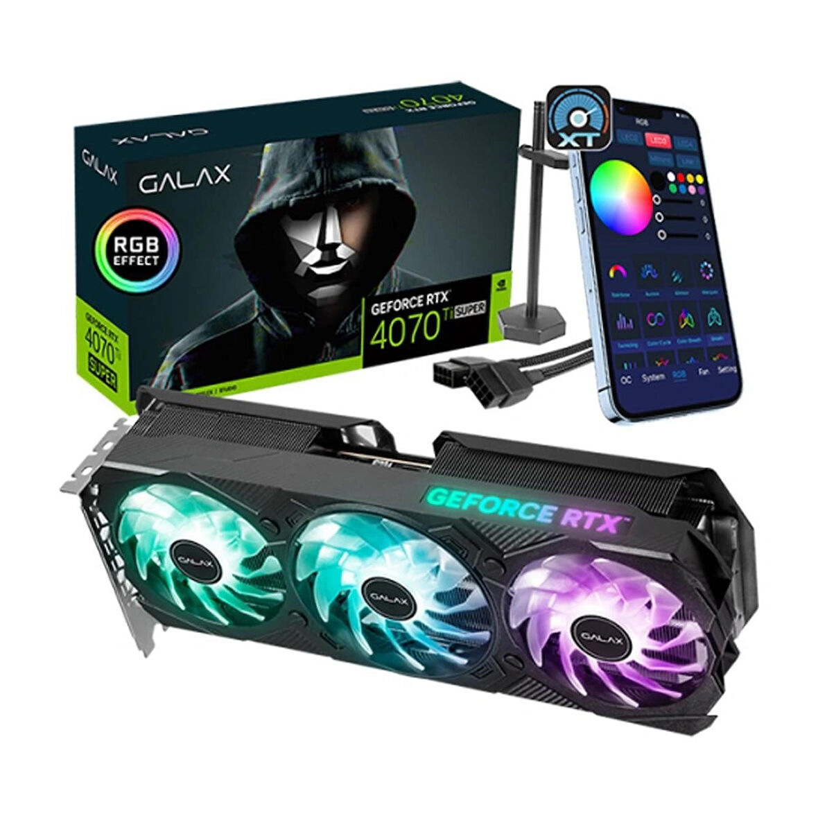 GALAX GeForce RTX 4070 Ti SUPER EX Gamer 1-Click OC V2 16GB GDDR6X 256 Bit DLSS 3 Ekran Kartı (47UZM6MD7JDL)