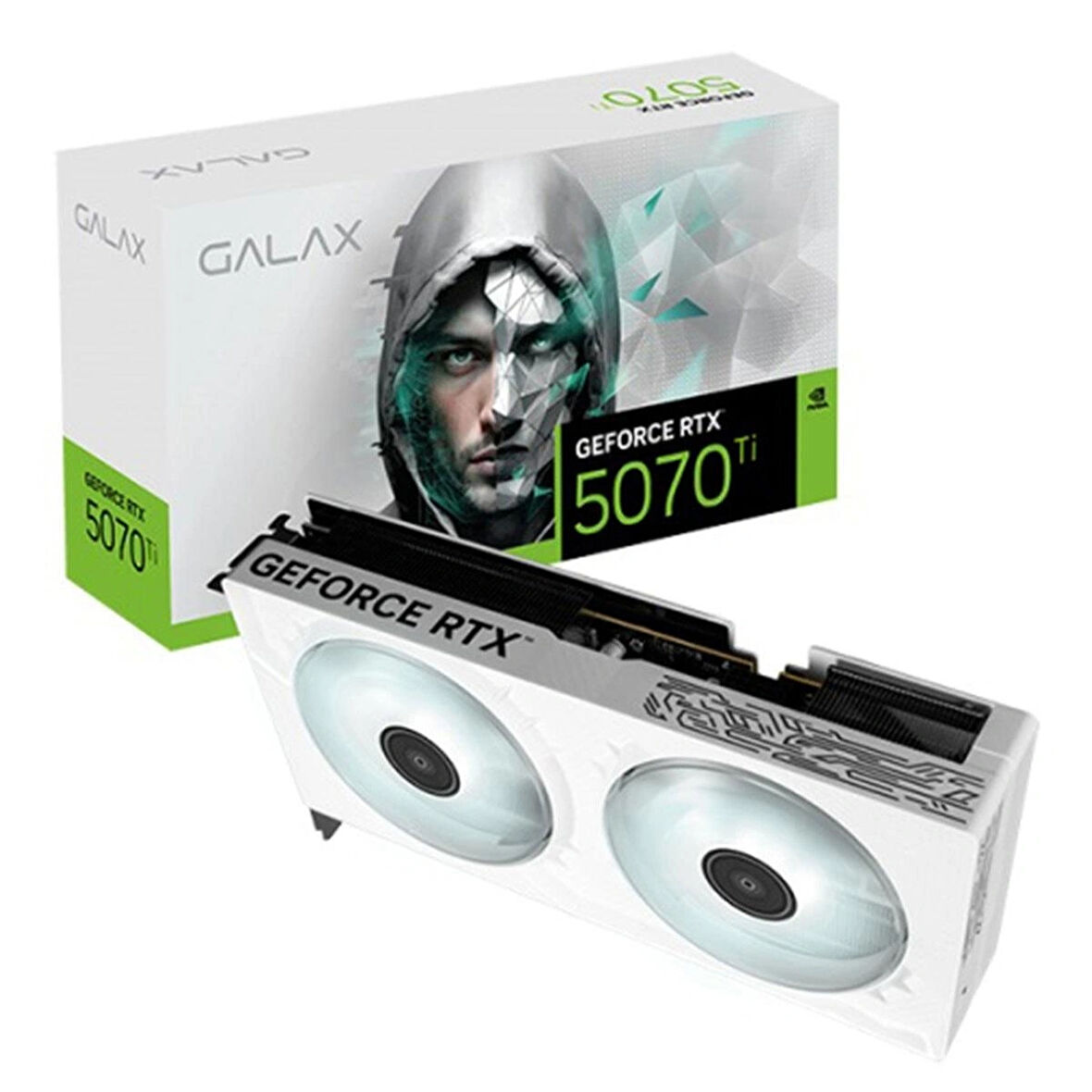 GALAX GeForce RTX 5070 Ti 1-Click OC White 16GB GDDR7 256 Bit DLSS 4 Ekran Kartı (57IZN6MDDNWH)