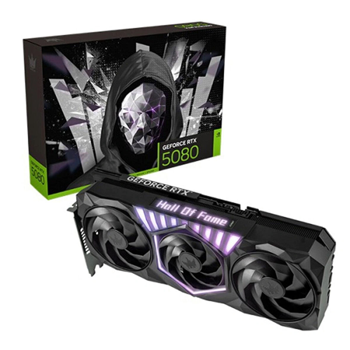 GALAX GeForce RTX 5080 HOF Gaming Black Edition 1-Click OC 16GB GDDR7 256 Bit DLSS 4 Ekran Kartı (58NZN6MDCXHO)