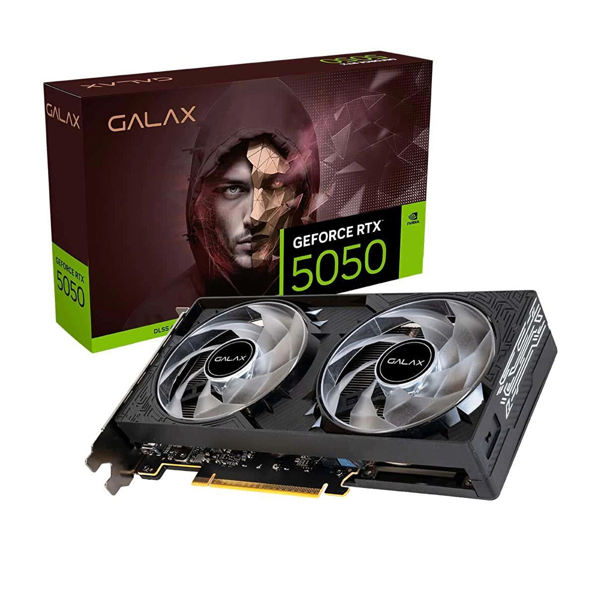 GALAX GeForce RTX 5050 1-Click OC V2 8GB GDDR6 128 Bit DLSS 4 Ekran Kartı (55NSL8MHDXRE)