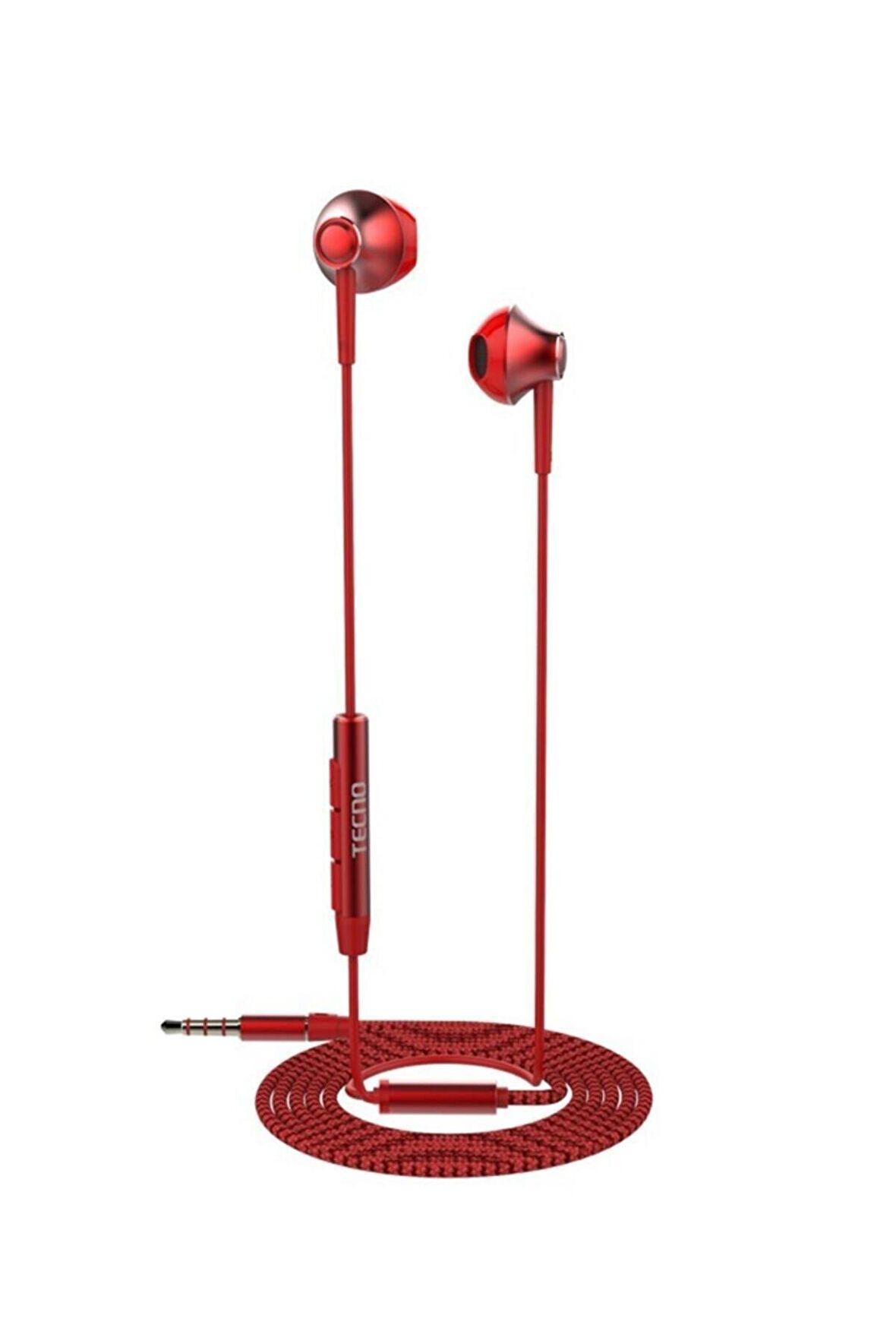 Tecno Rock R2 Kablolu Mikrofonlu Kulaklık Kırmızı