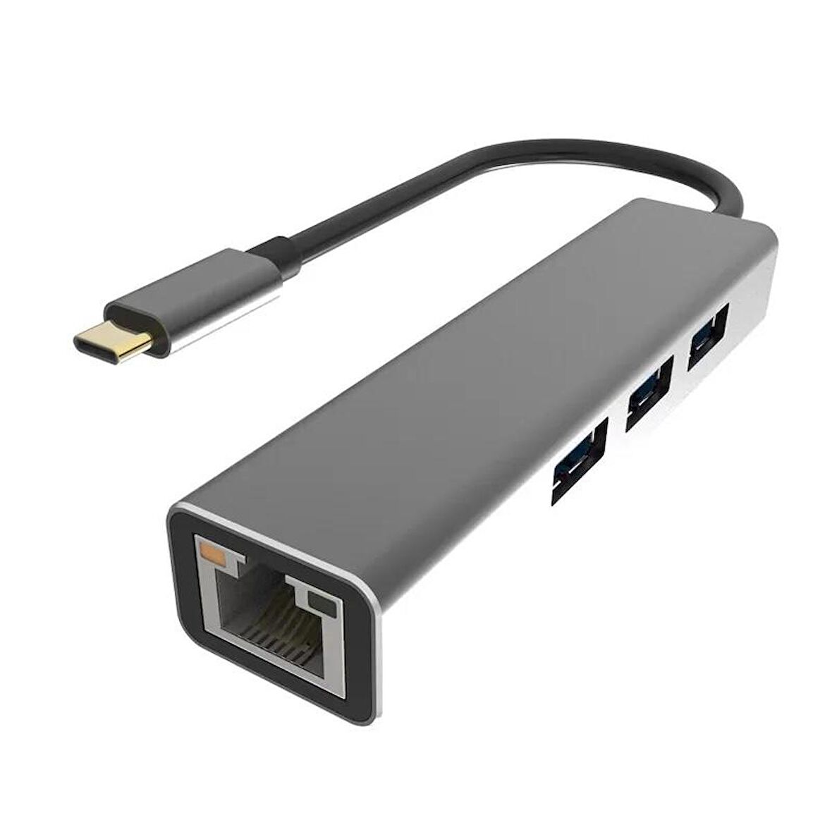 Vcom Dh311A Type C To Usb3.0 3+Rj45 Çoklayıcı / Vcom