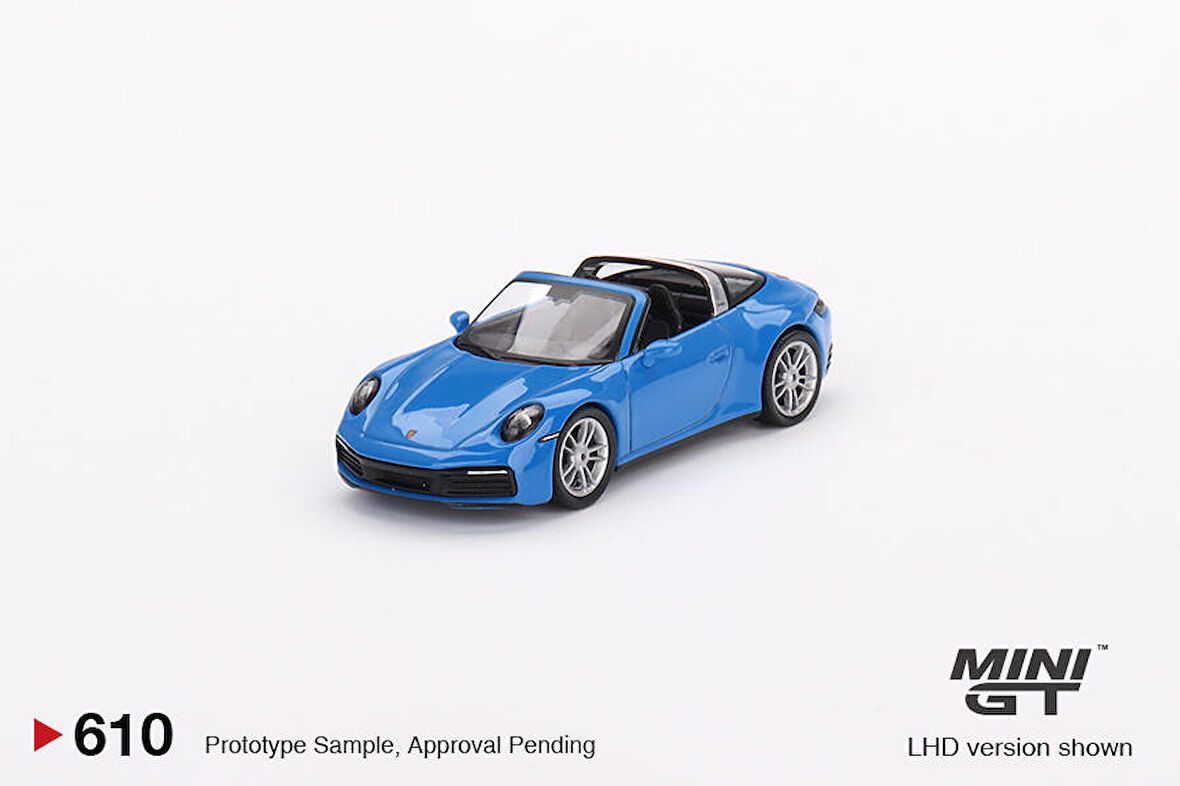 Mini GT 1/64 Ölçek Koleksiyonluk Model Araç MGT00610 Porsche 911 Targa 4S / Shark Blue