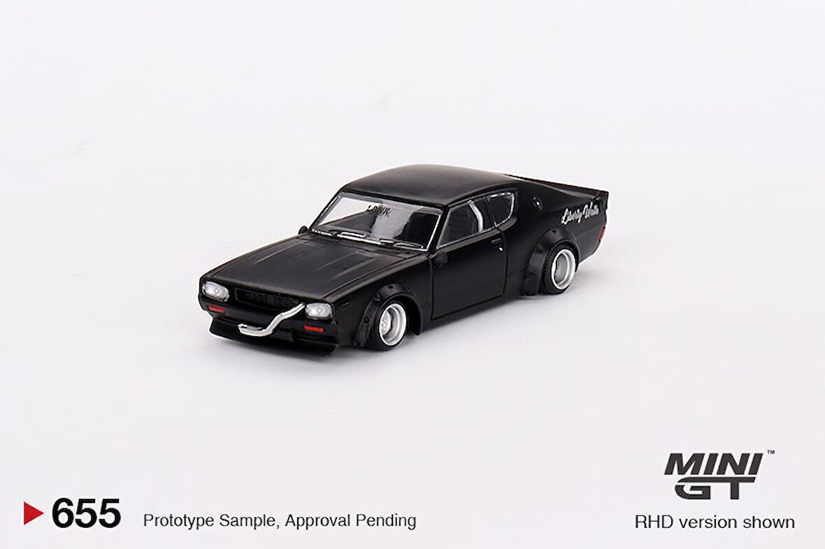 Mini GT Nissan Skyline Kenmeri Liberty Walk Matt Black 655