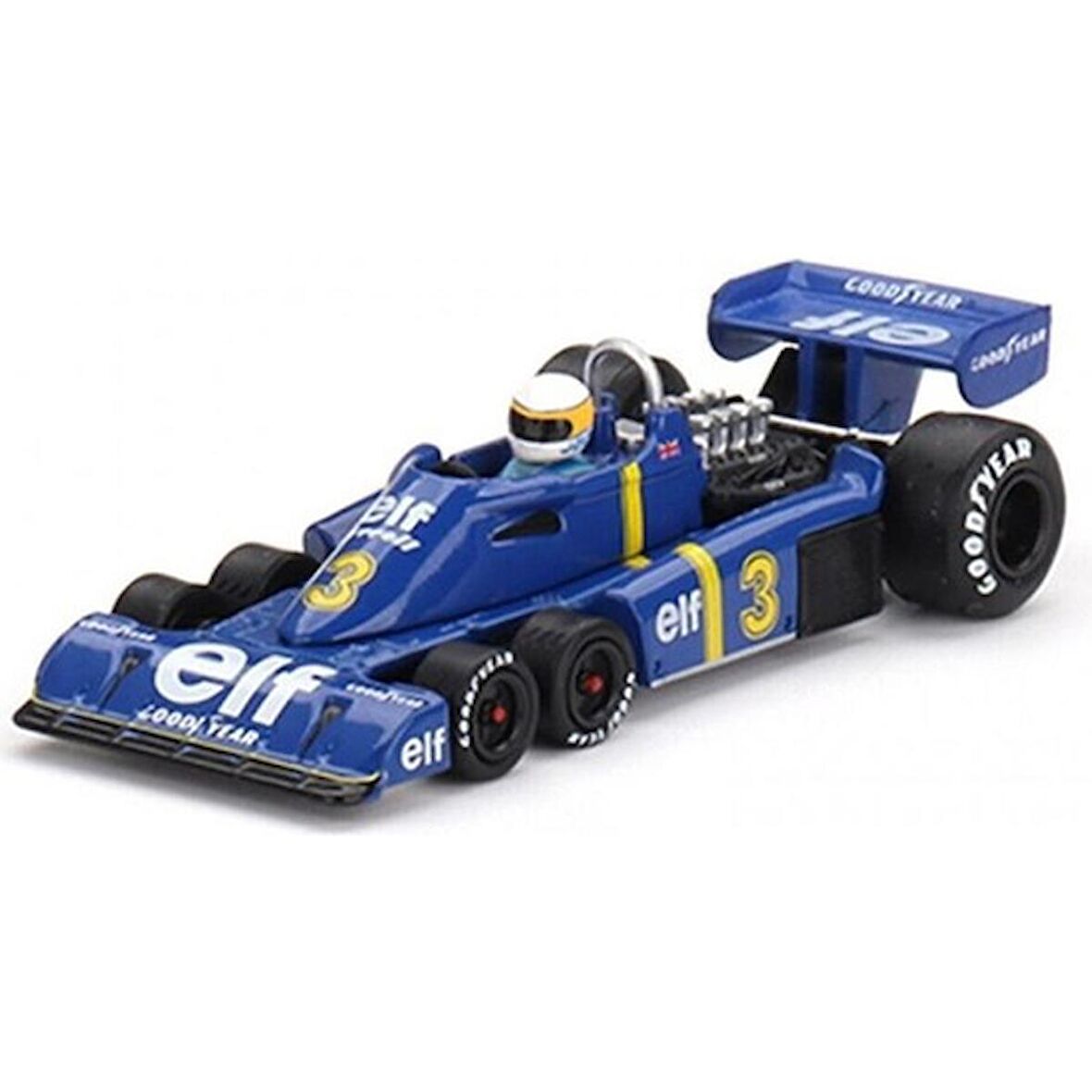 Mini GT 583 Tyrrell P34 #3 Jody Scheckter 1976 Swedish Gp Winner Model Araba