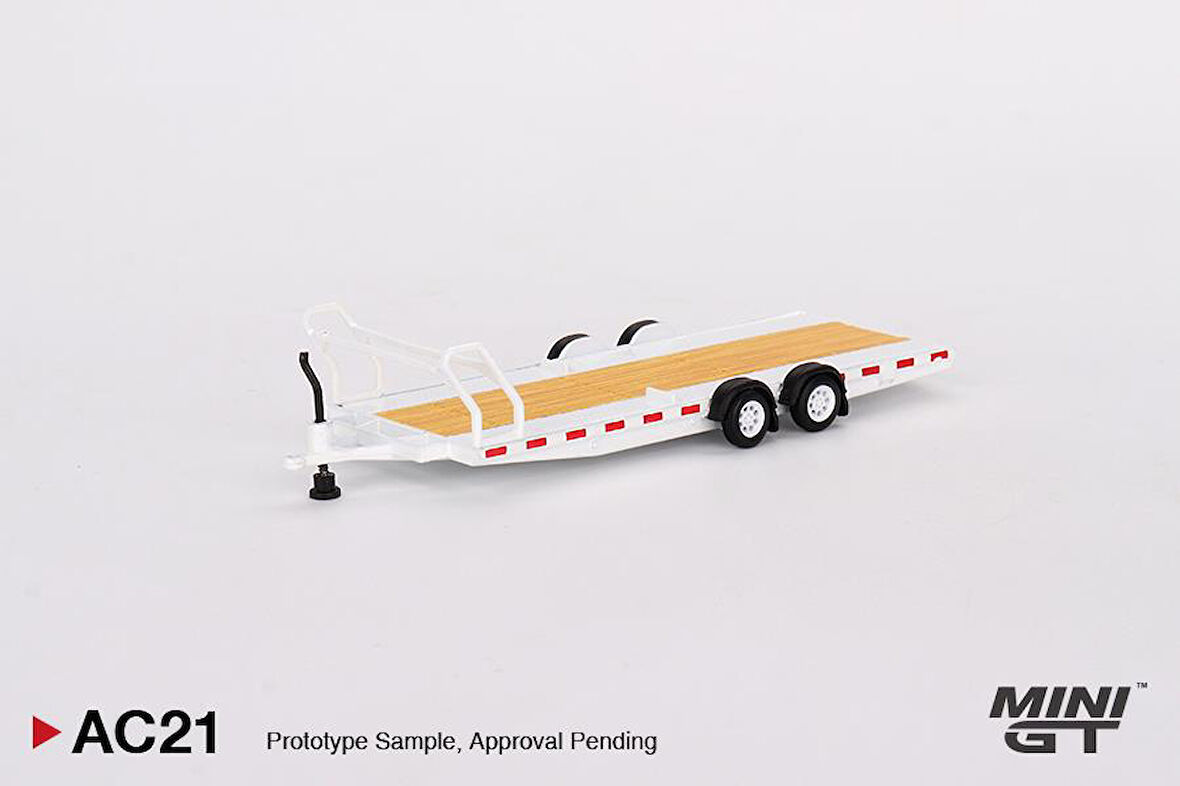 Mini GT Car Hauler Trailer Type C White AC21